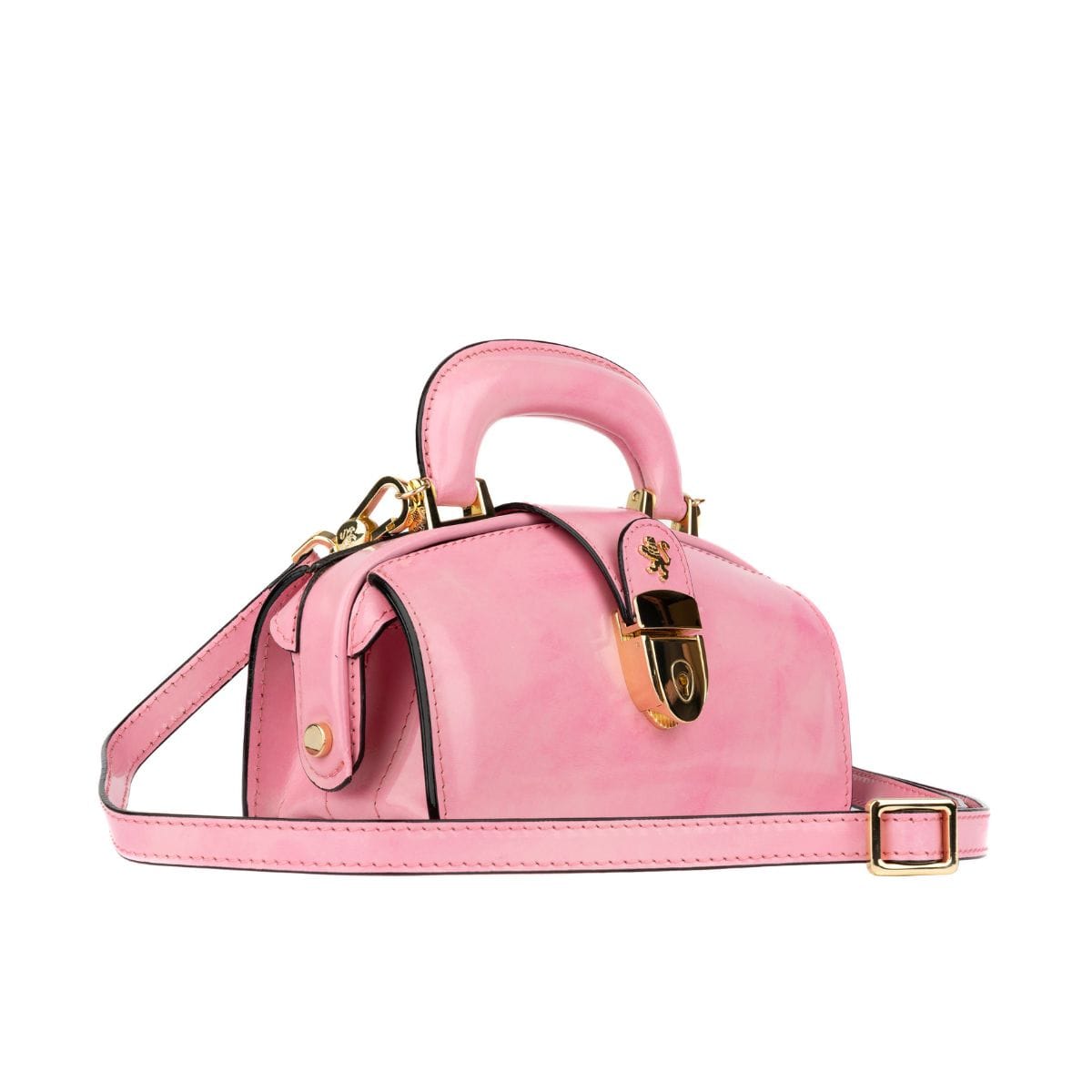 Gazelle Mini - Light Pink - Women’s mini patent leather top handle & crossbody bag