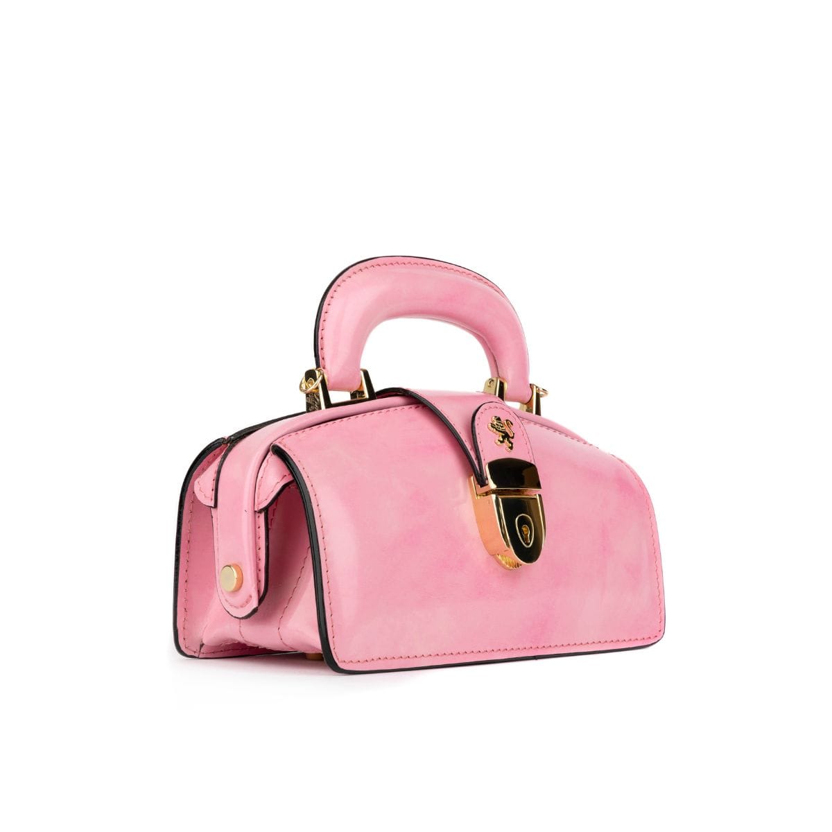 Gazelle Mini - Light Pink - Women’s mini patent leather top handle & crossbody bag