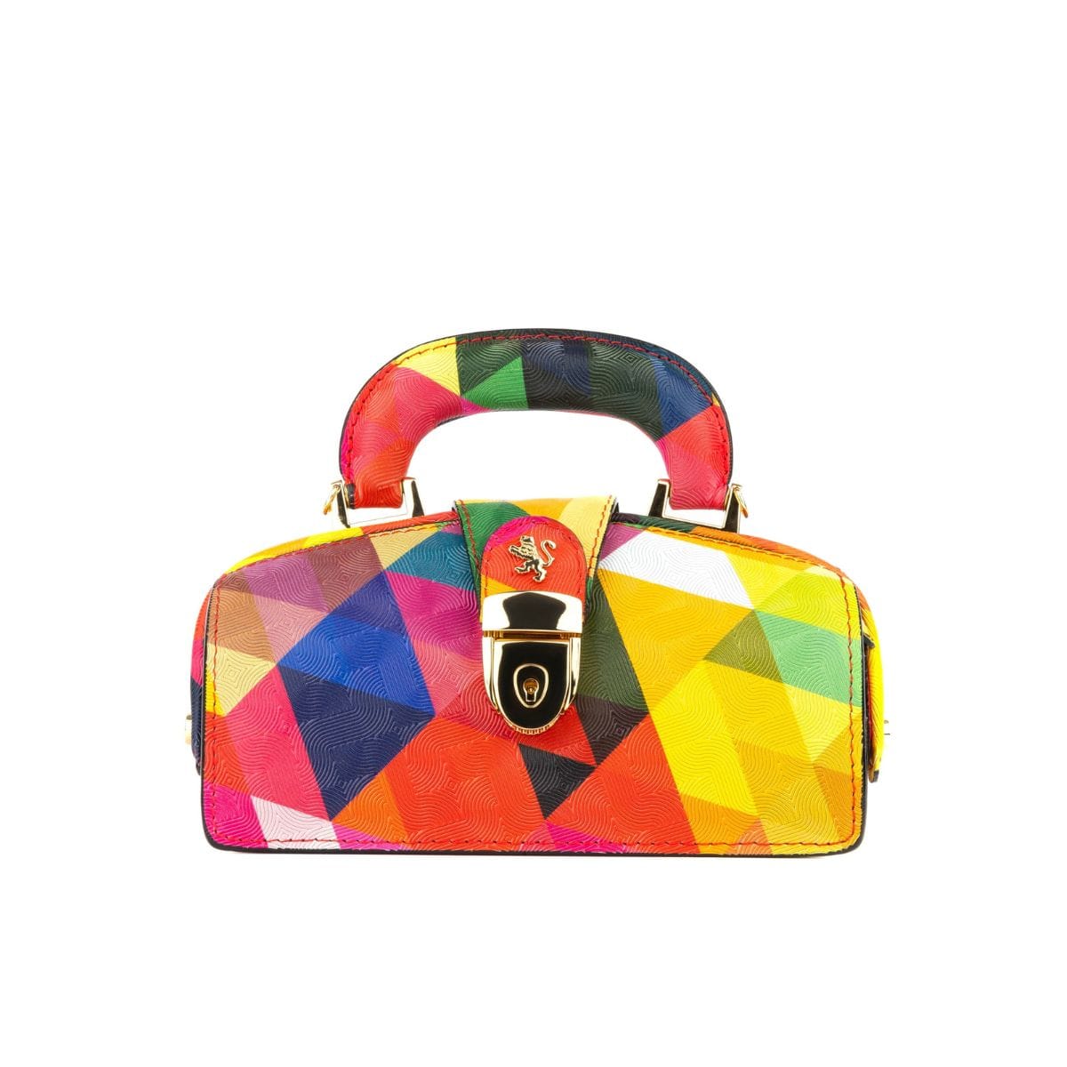 Gazelle Mini - Retro - Mini structured bag in colourful genuine leather and key
