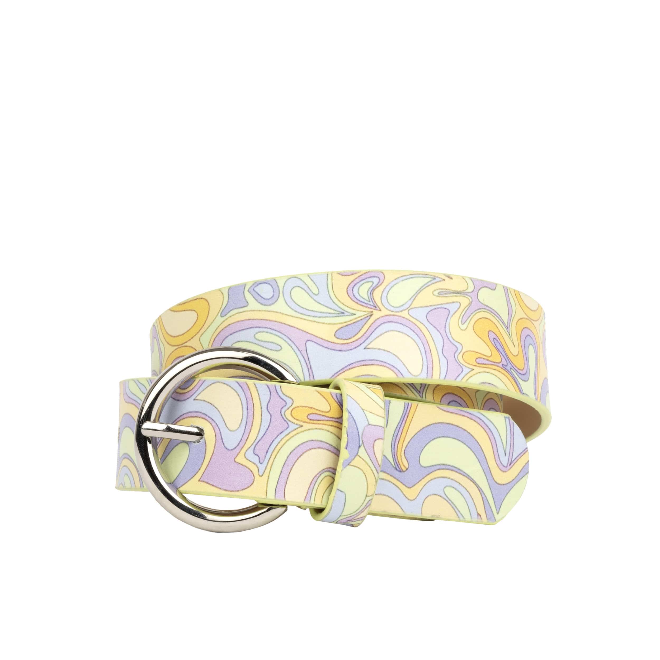 Emma - Pastel Paisley - Women's Italian leather belt
