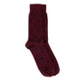 Footsie - Bordeaux - Women's cotton crew socks UK 3 to 7 in burgundy