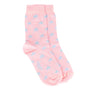 Footsie - Pink - Women's cotton crew socks UK 3 to 7 in light pink