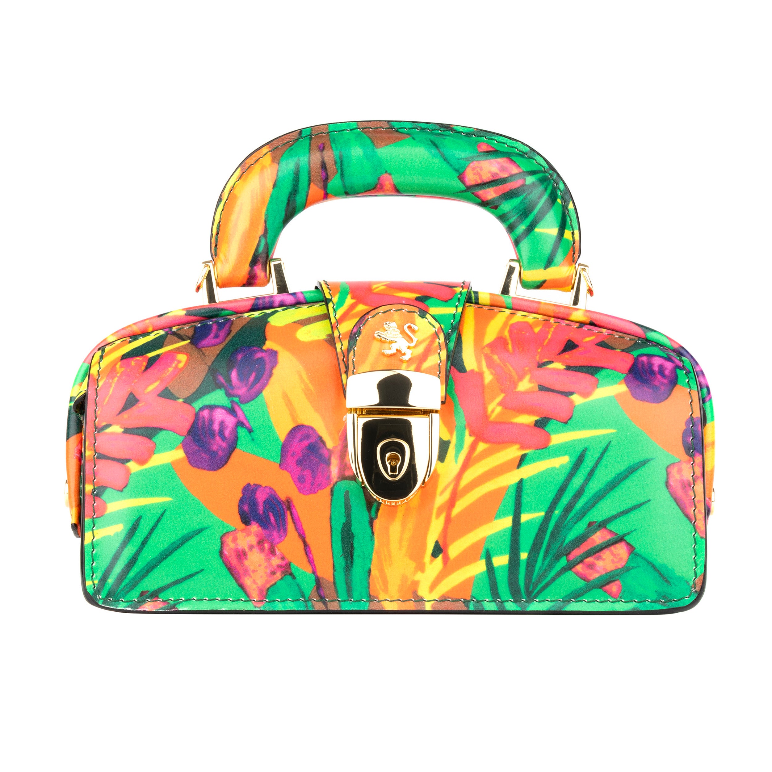 Gazelle Mini - Tropical - Women's mini bowling bag with handle and strap