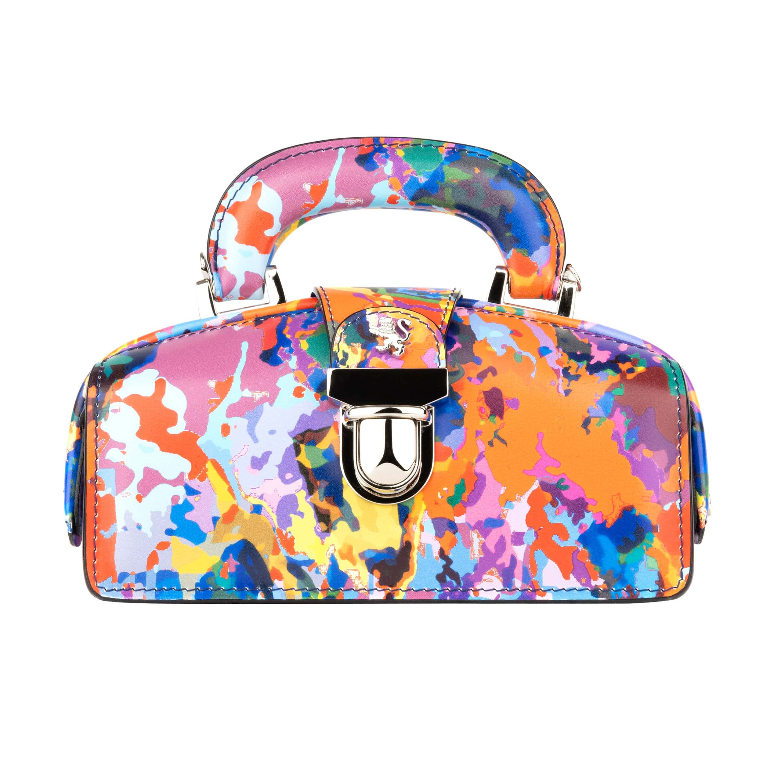 Gazelle Mini - Summer Colours - Mini structured bag in colourful genuine leather and key