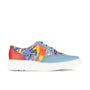 Colorado - Blue & Summer Multi - Women's lightweight EVA sole trainer with brogue details
