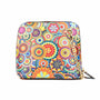 Macaw - Signature Print - Women's zip-up crossbody leather handbag