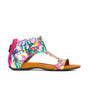Downtown - Fiesta - Women's flat T-bar sandal with covered heel