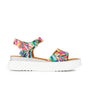 Amalfi - Fiesta - Women's colourful leather flatform