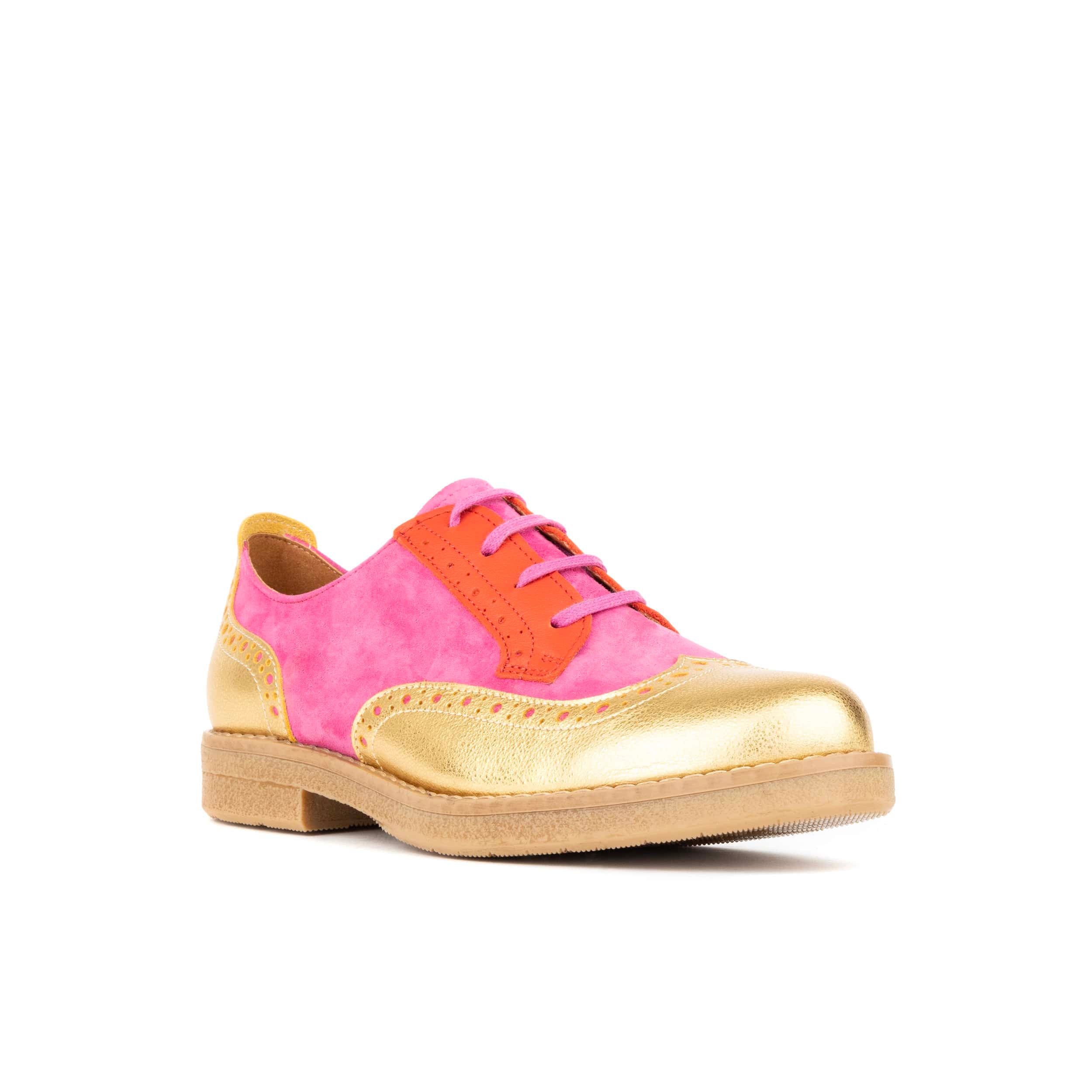 The Artist - Ultra Glam - Women's leather lace-up shoe with brogue detailing