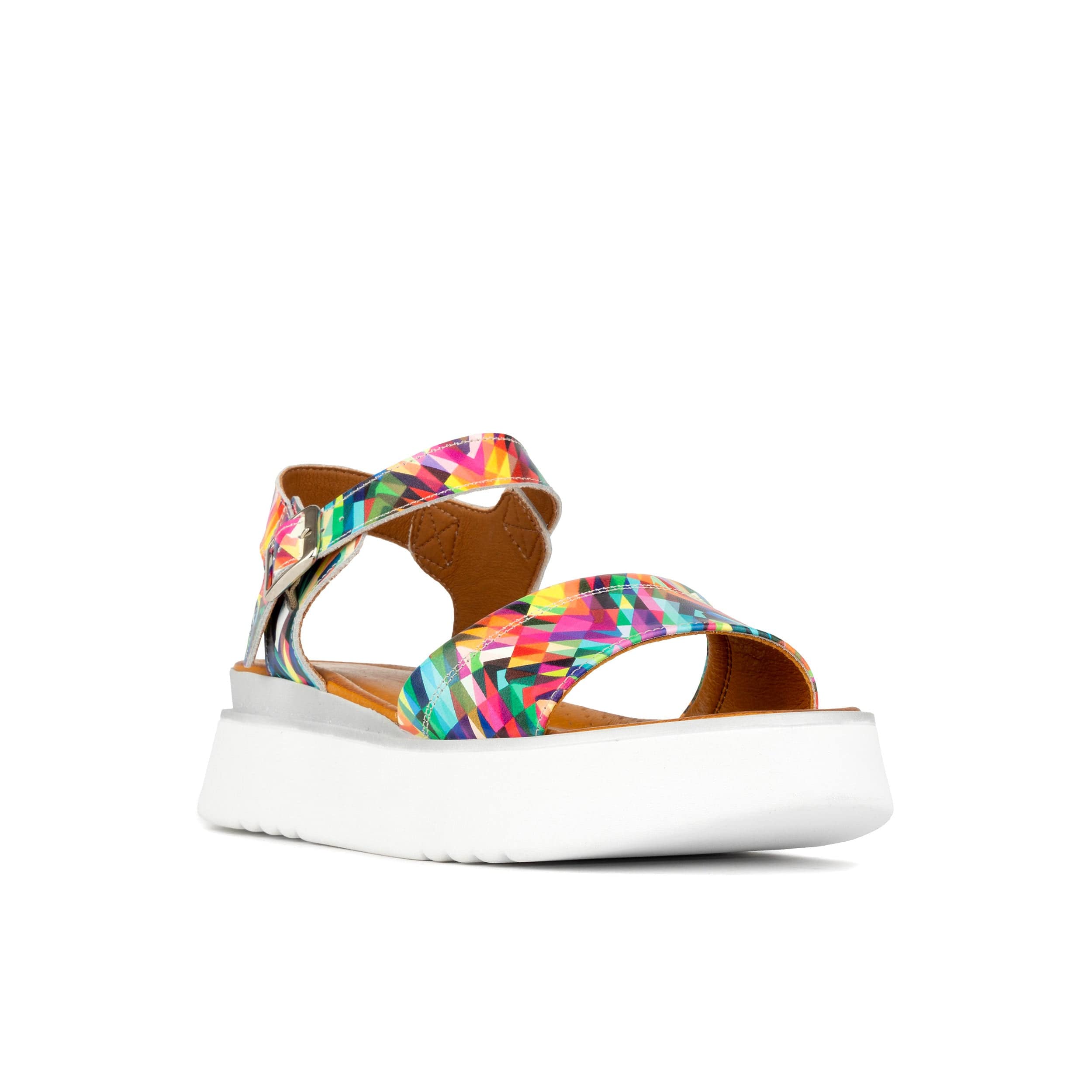 Amalfi - Fiesta - Women's colourful leather flatform
