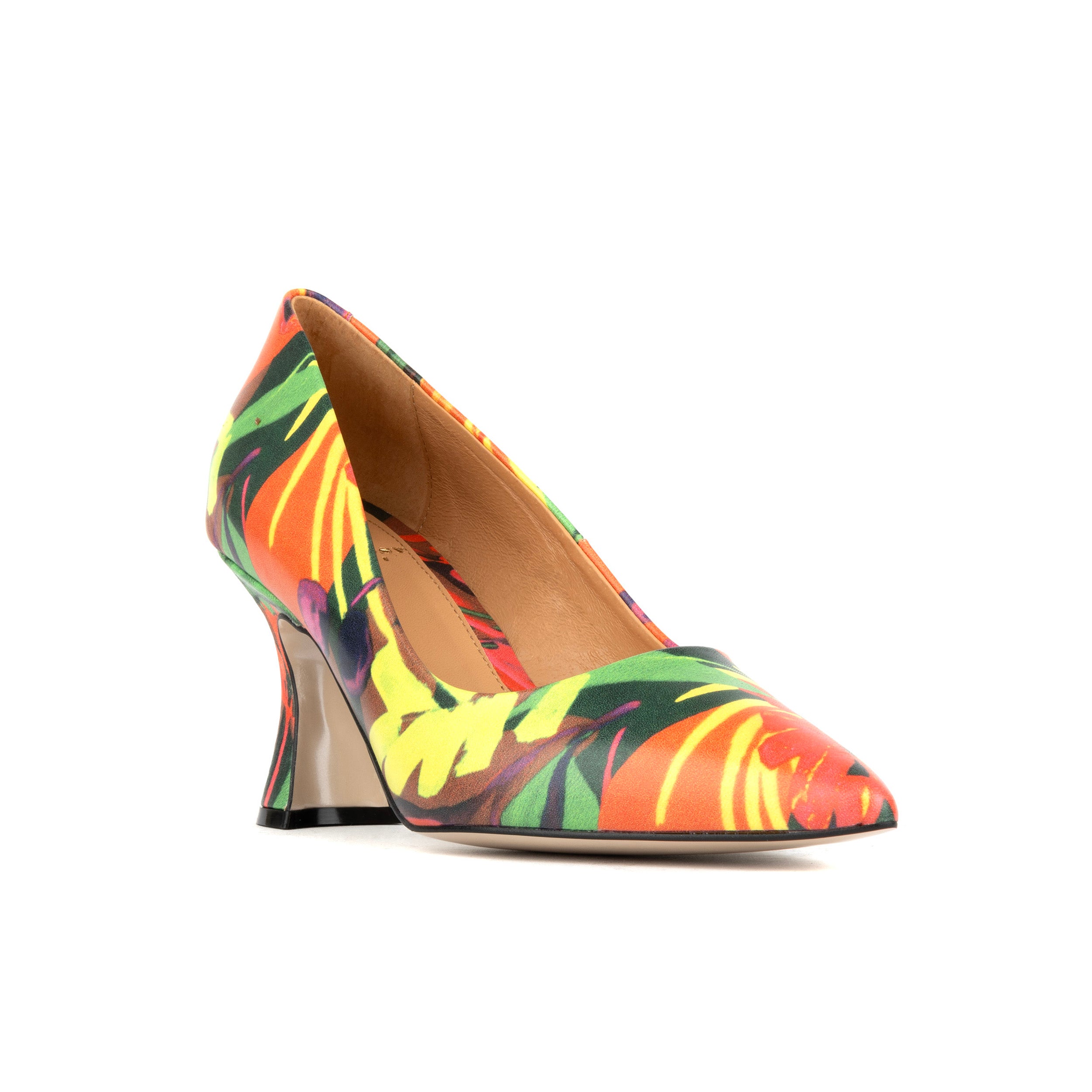 Sophia Hollywood - Tropical - Women's pointed 4 inch pump in bright colours leather