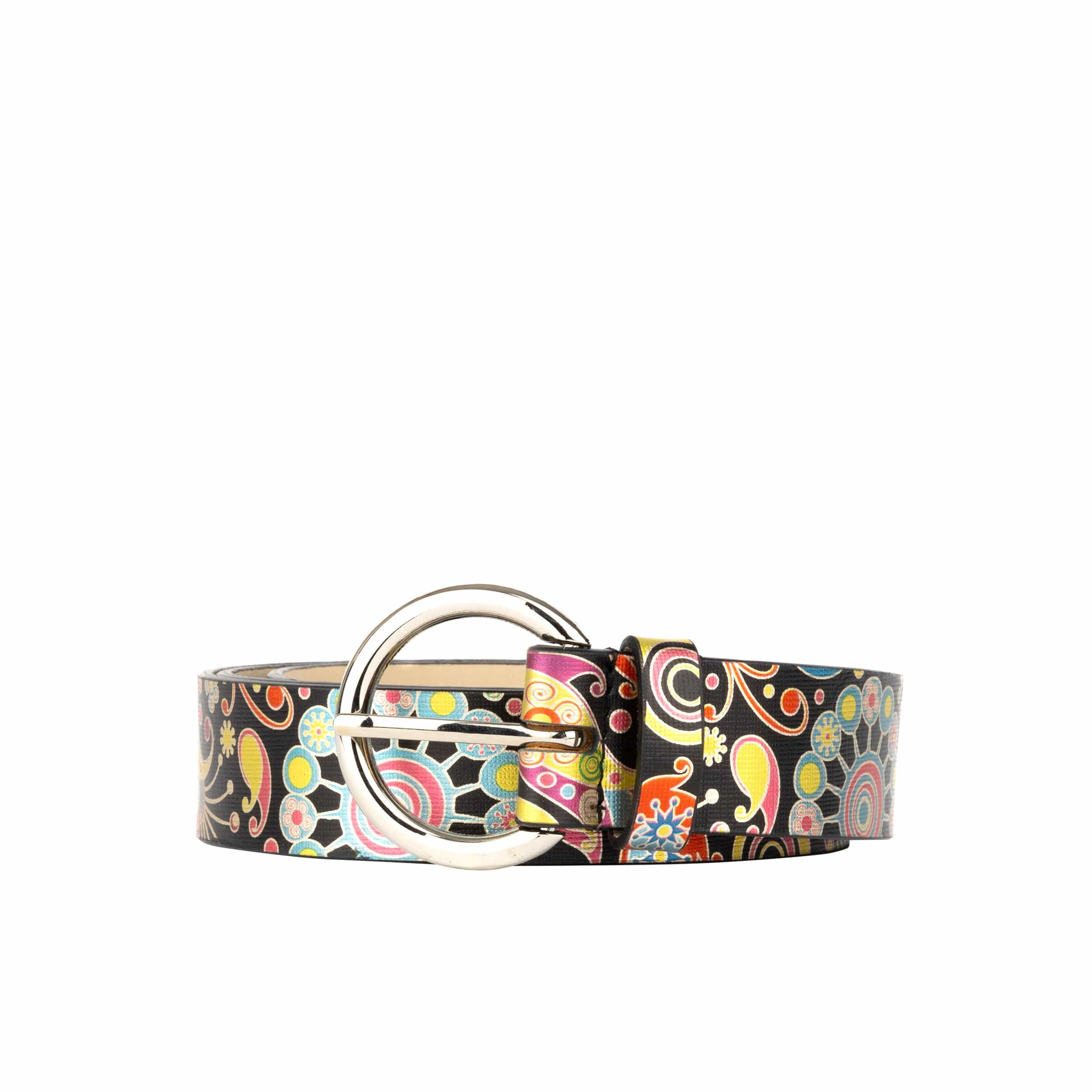 Emma - Navy Pink - Women's Italian leather belt