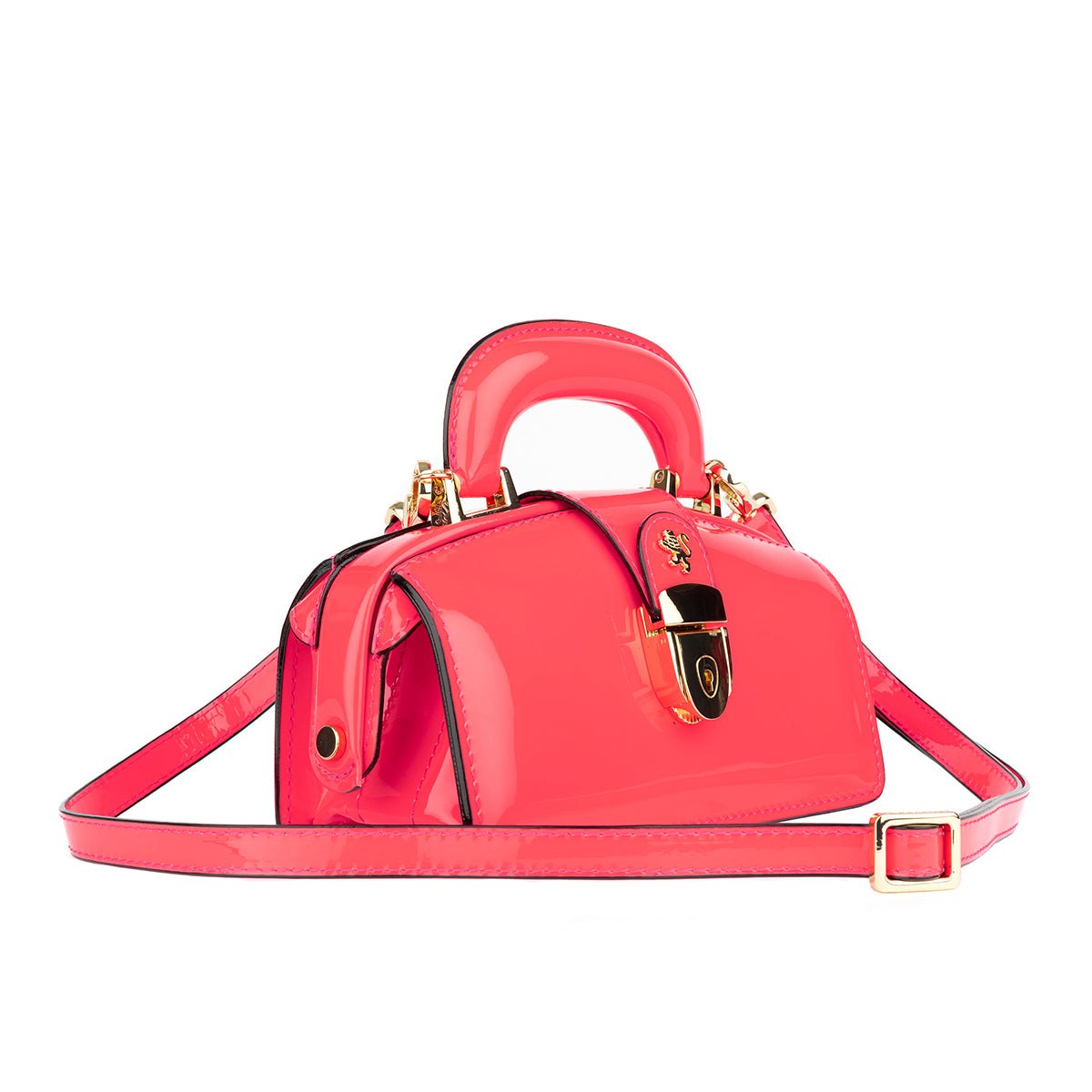 Gazelle Mini - Hot Pink - Women’s mini leather top handle & crossbody bag