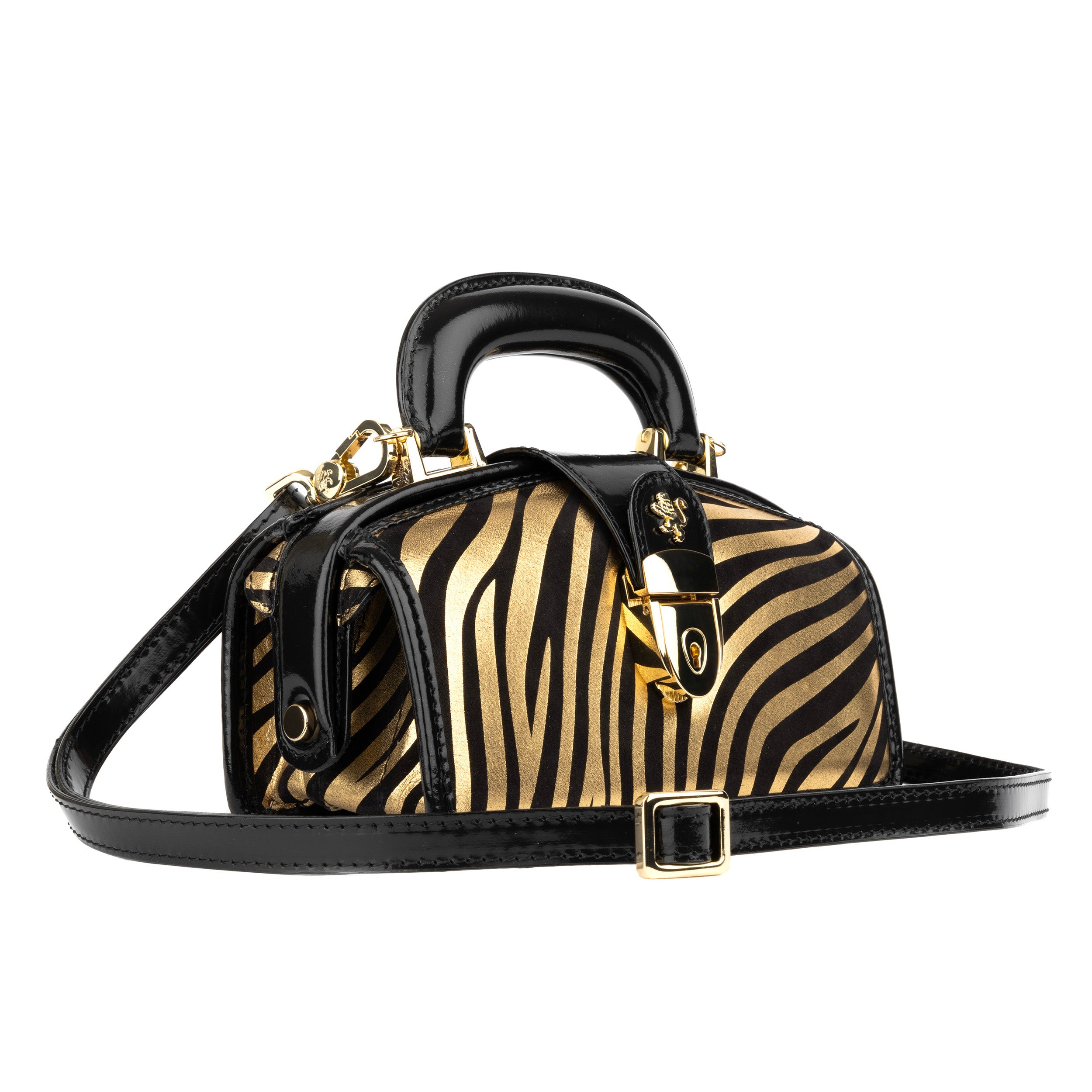 Gazelle Mini - Black & Gold Stripes