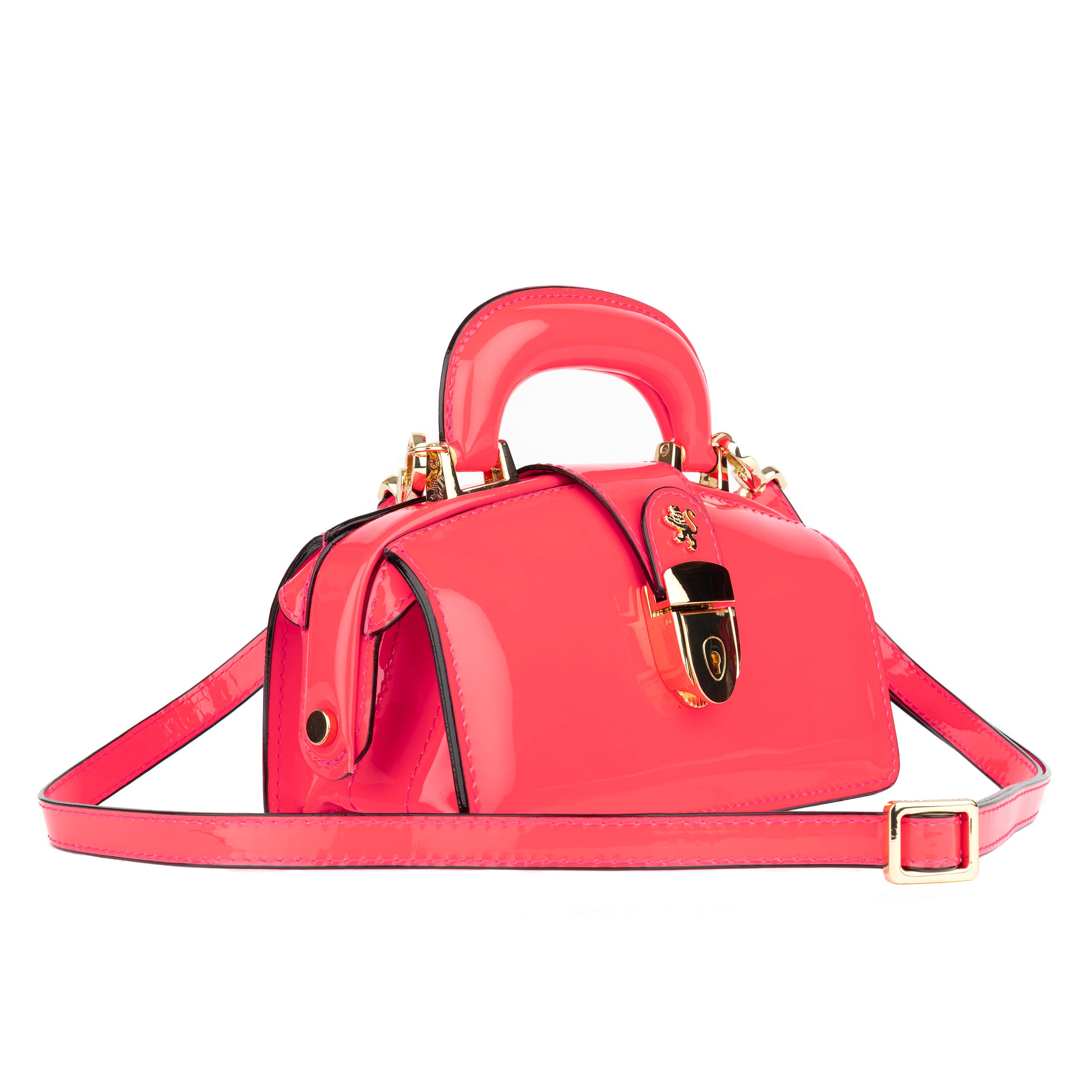 Gazelle Mini - Hot Pink - Women’s mini leather top handle & crossbody bag