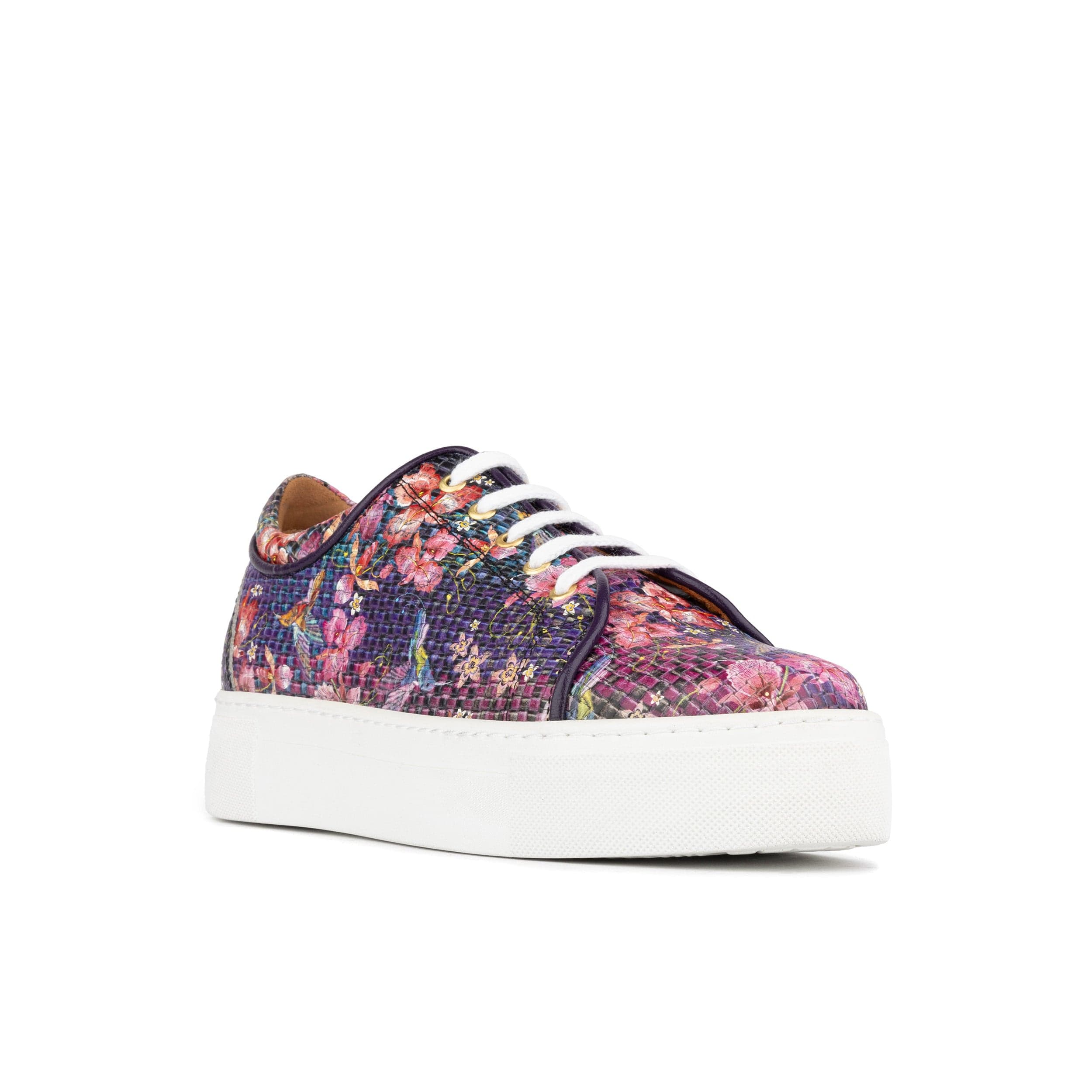 Camila - Hummingbird - Women’s Chunky Leather Platform Trainer