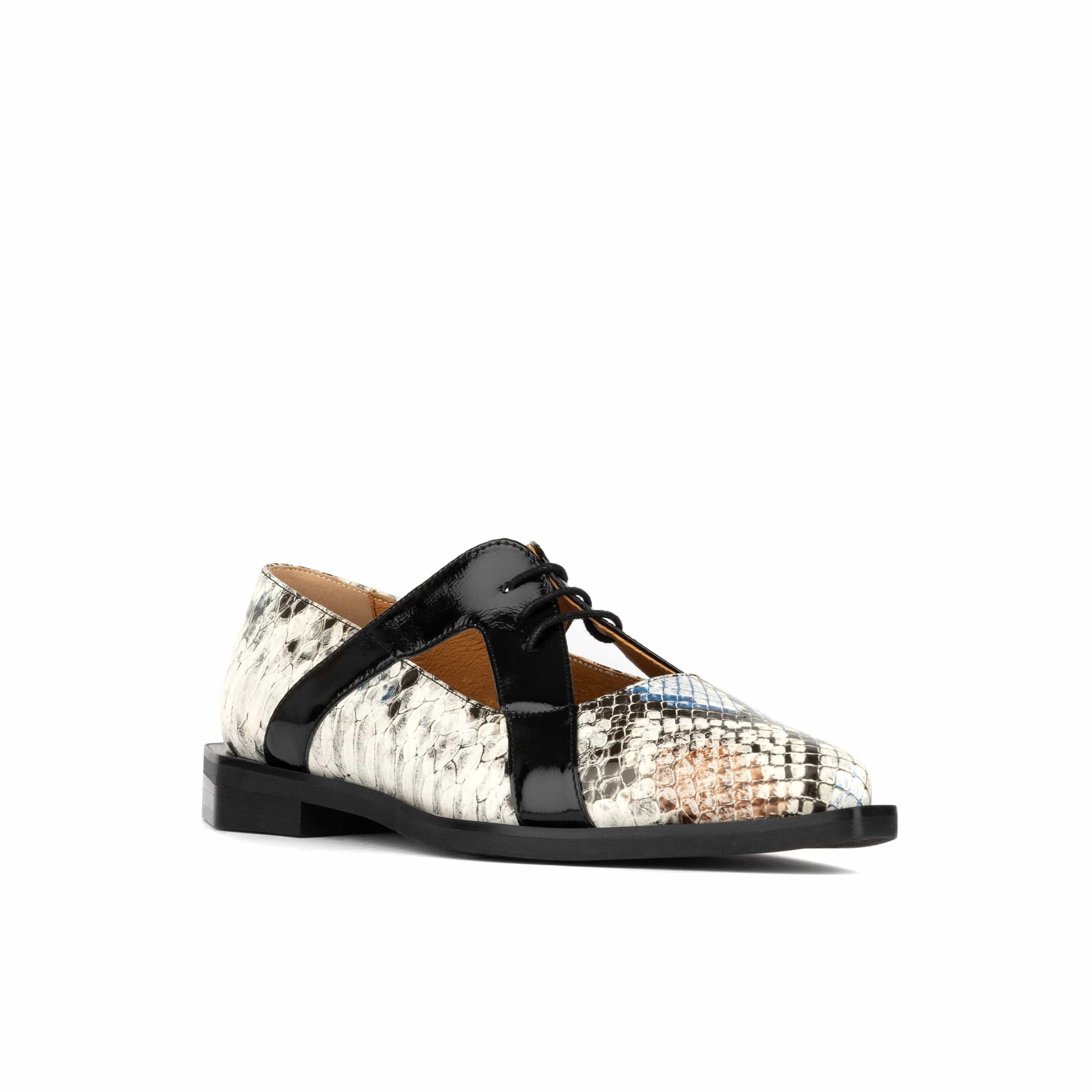 Harlowe - Multi - Women's cutout leather lace up shoe