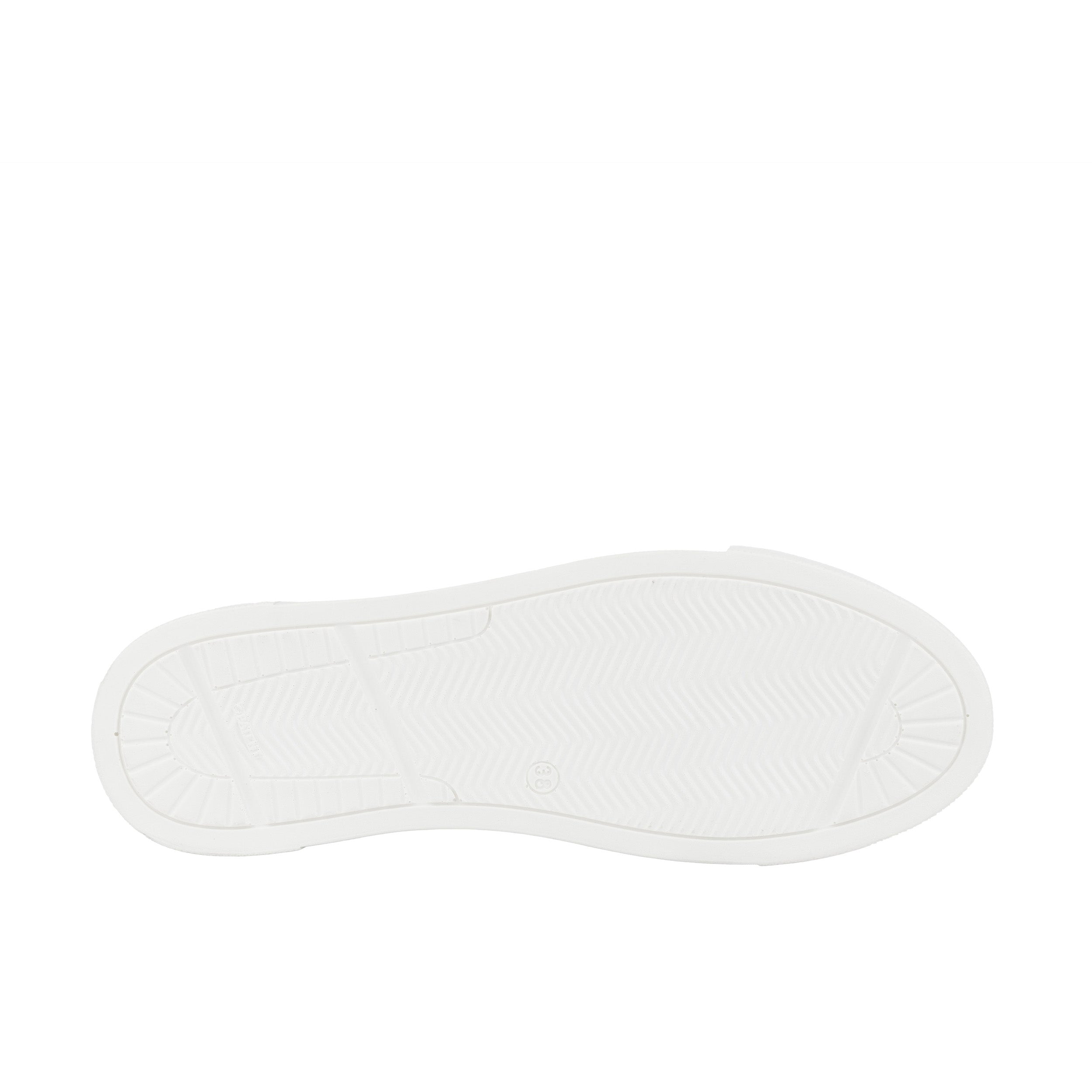 Camila - Signature Print - Women's chunky sole leather trainer in colourful print