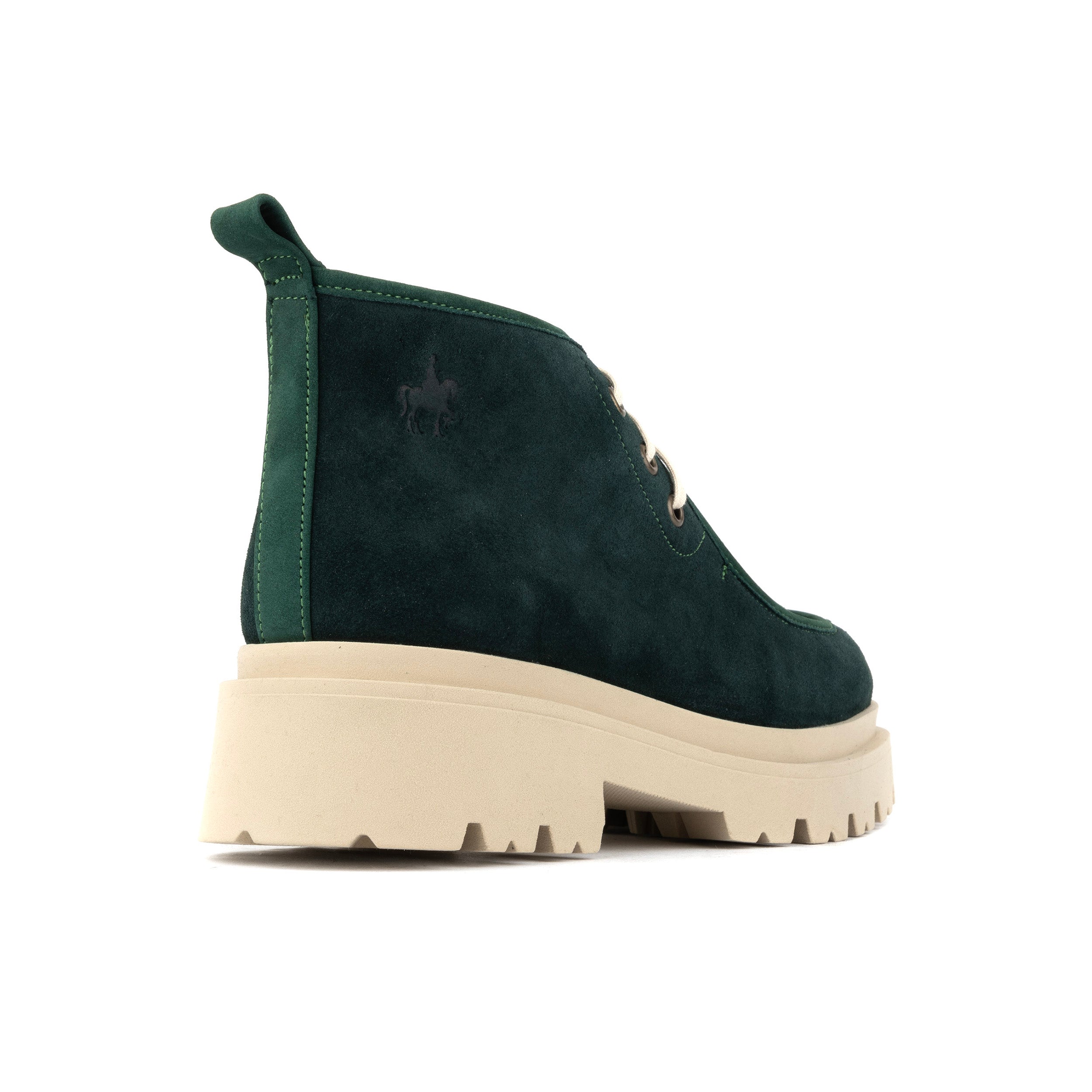 Verona - Green Suede - Women's Square Toe Chukka Boot