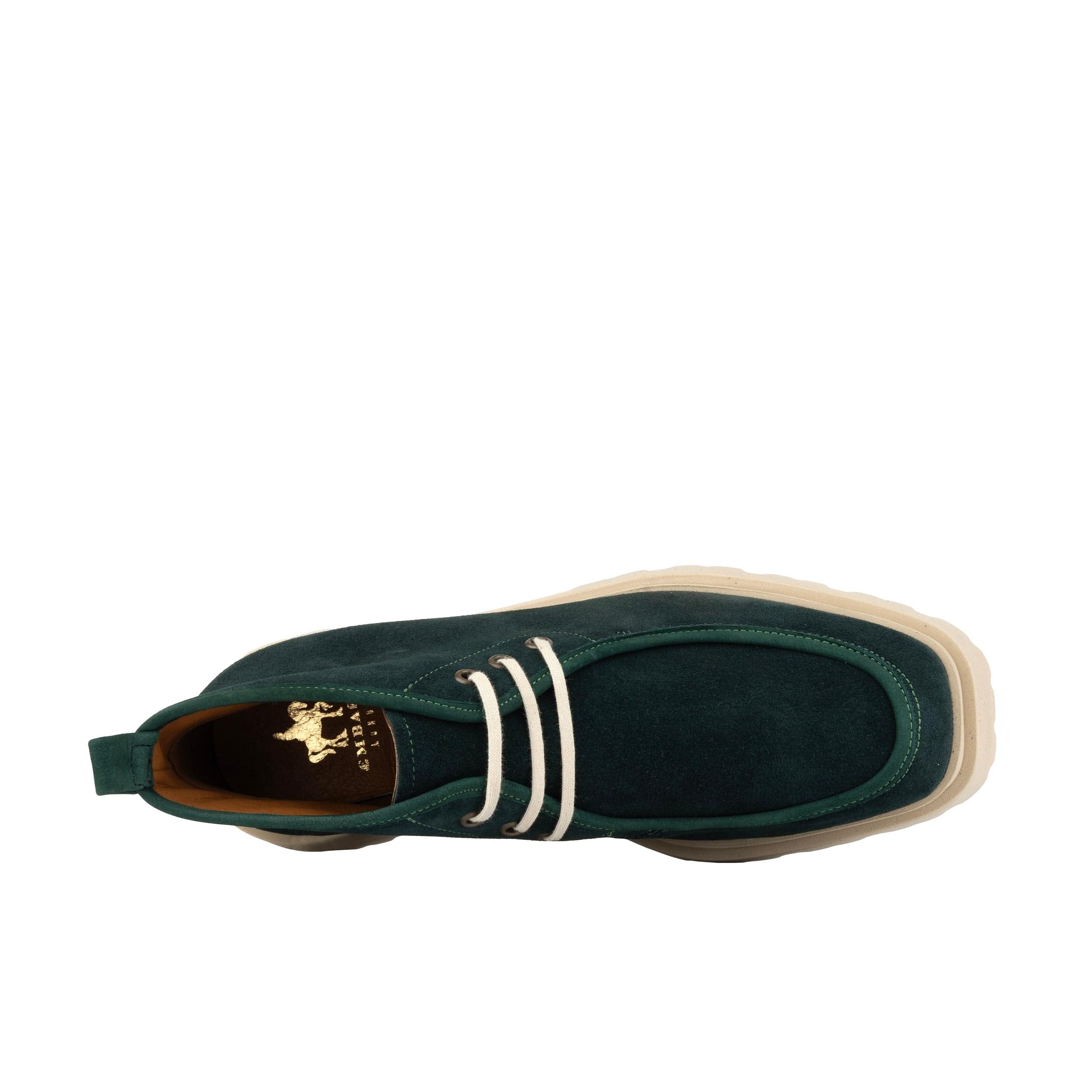 Verona - Green Suede - Women's Square Toe Chukka Boot