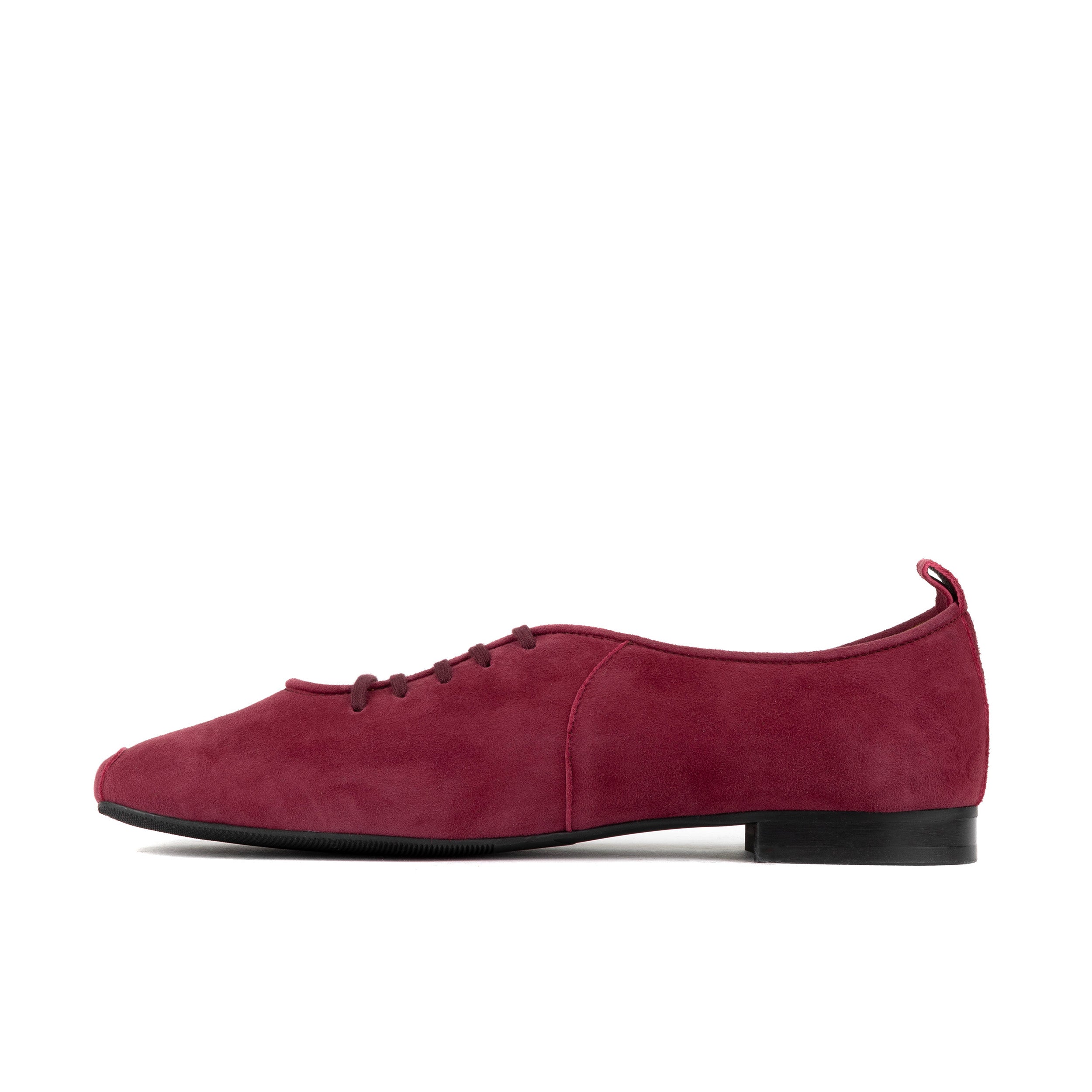 Skyline - Purple Suede - Women's Leather Lace Up Ballet Pump