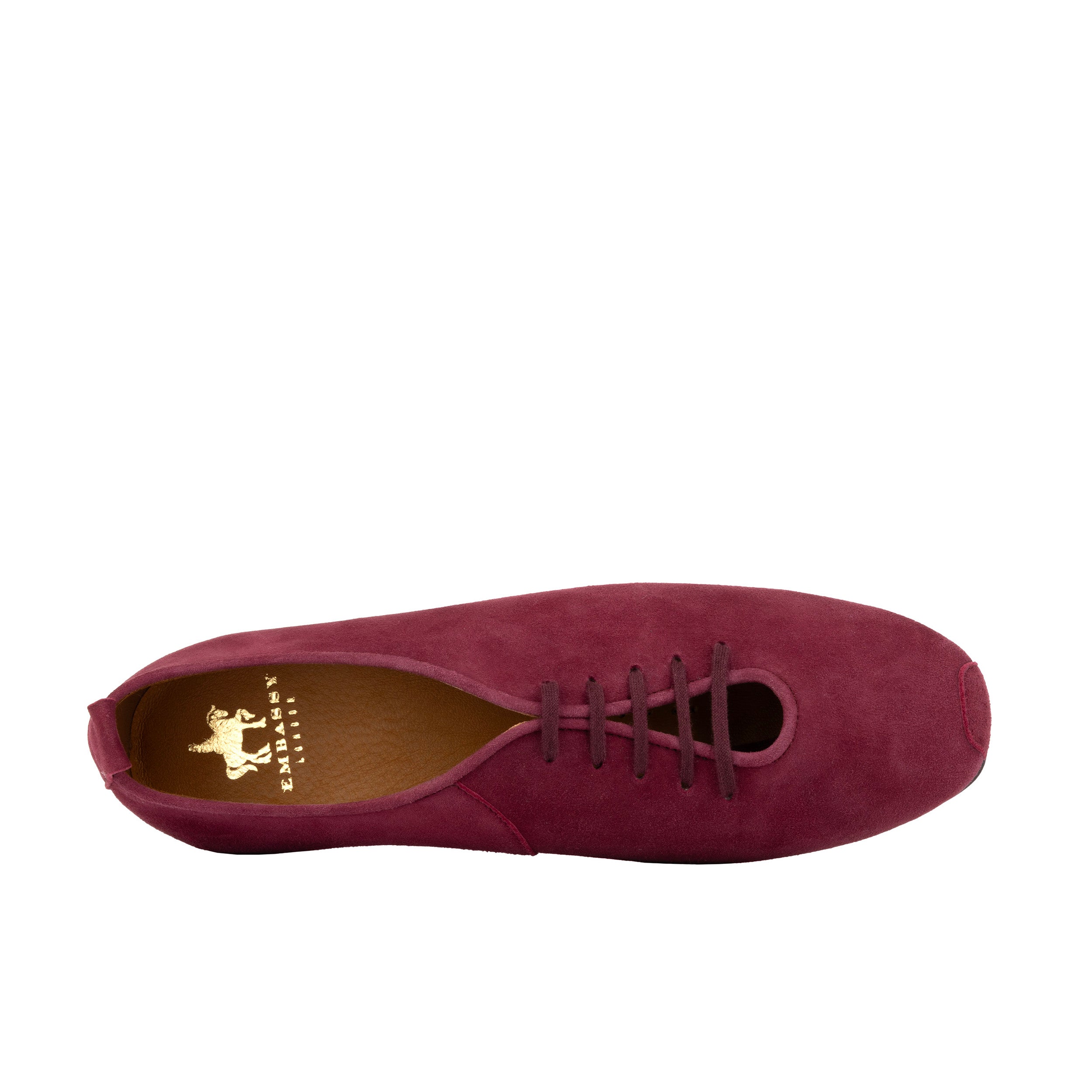 Skyline - Purple Suede - Women's Leather Lace Up Ballet Pump