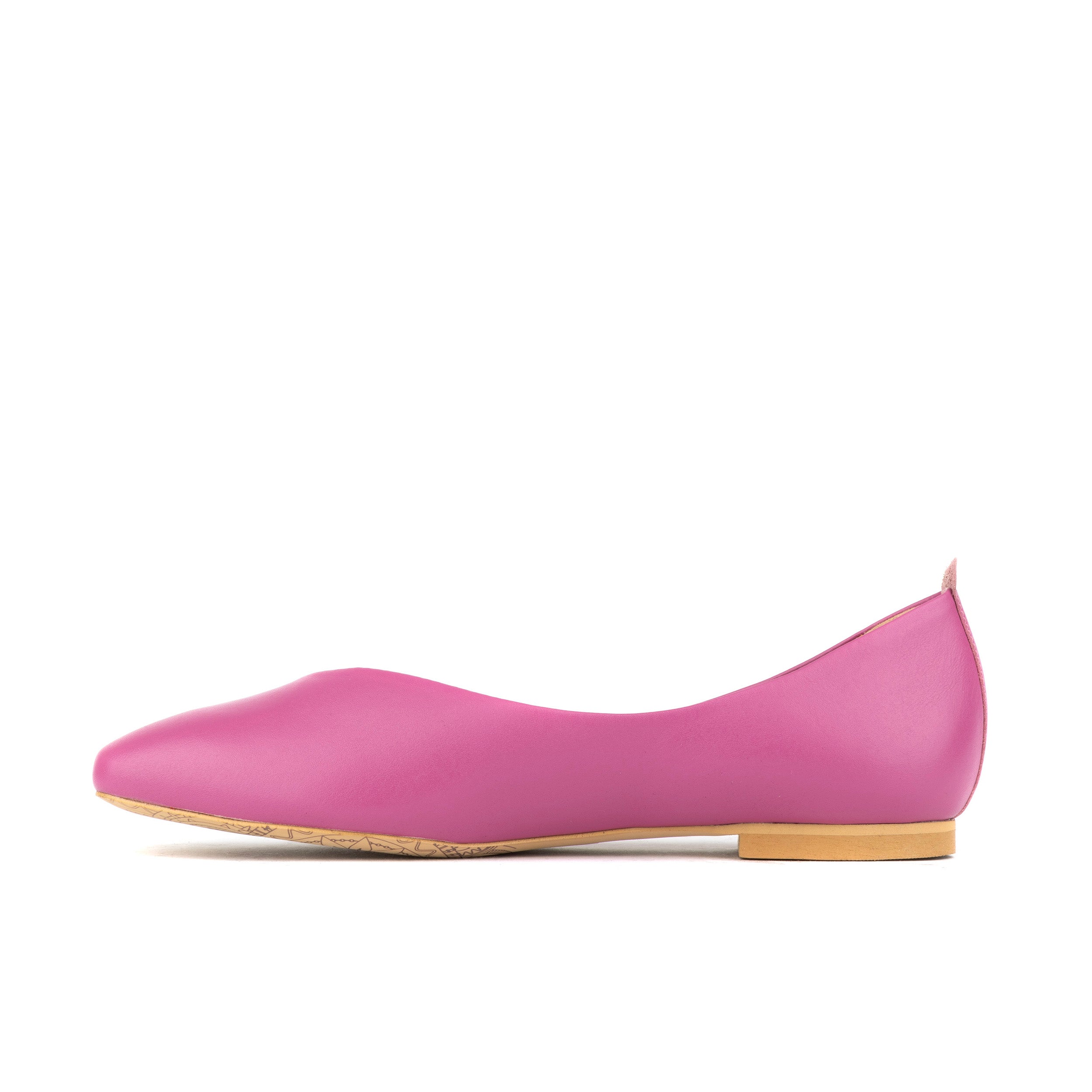 Blythe - Pink - Women's Leather Ballet Pump