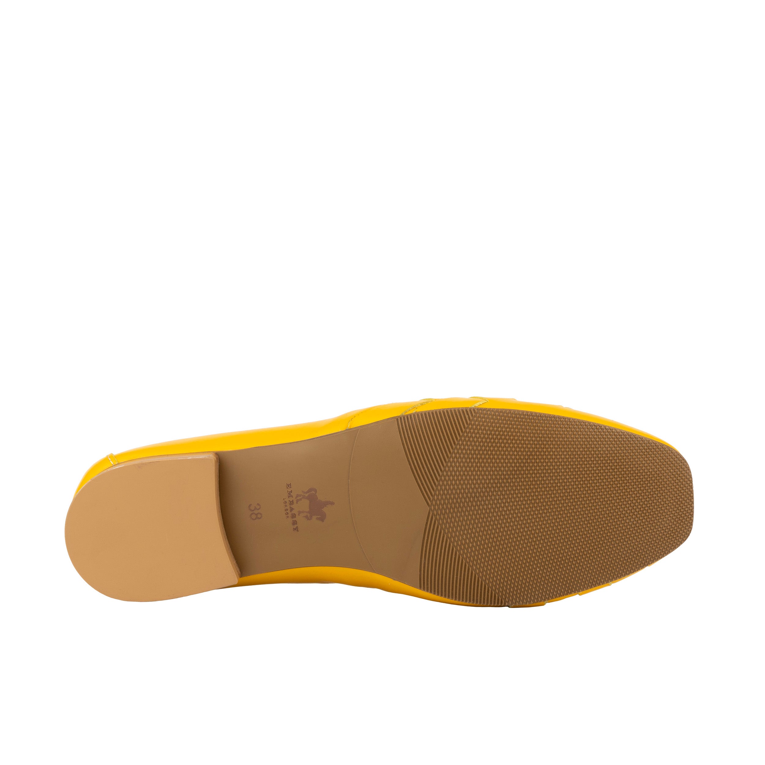 Solenne - Yellow - Handwoven Leather Ballet Pump