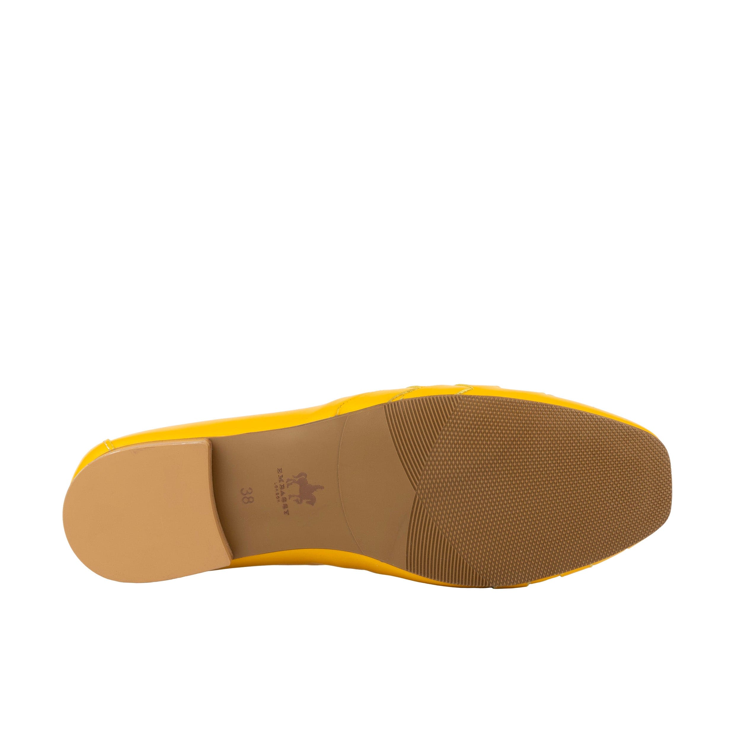Solenne - Yellow - Women's handwoven Leather Ballet Pump