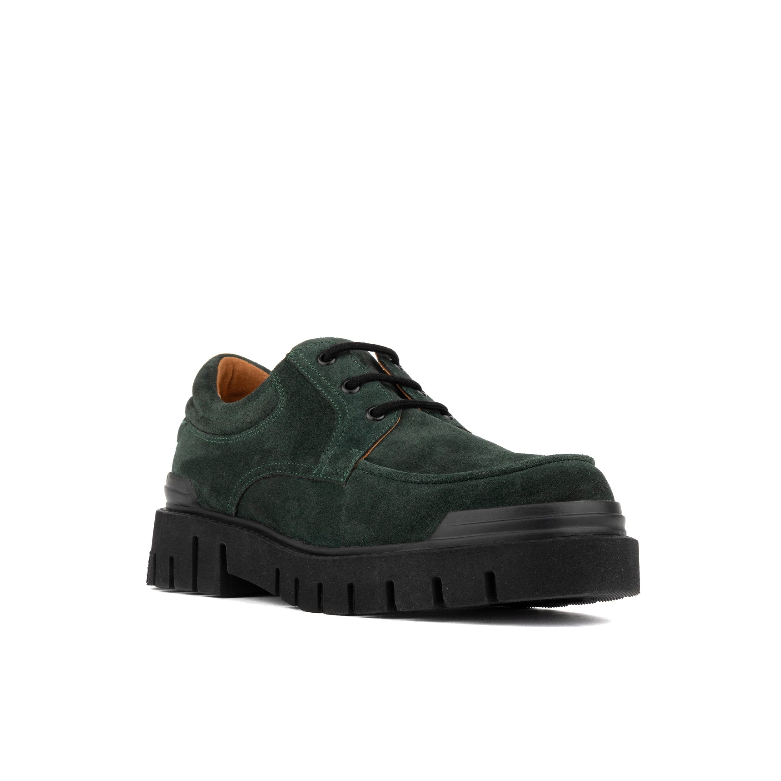 Wexley - Green Suede - Men's Chunky Moc Toe Derby Shoe