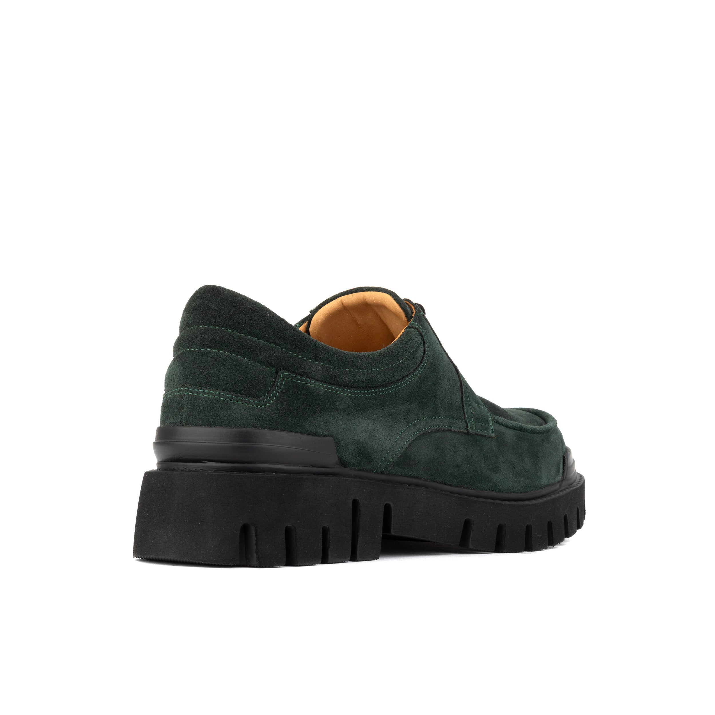 Wexley - Green Suede - Men's Chunky Moc Toe Derby Shoe