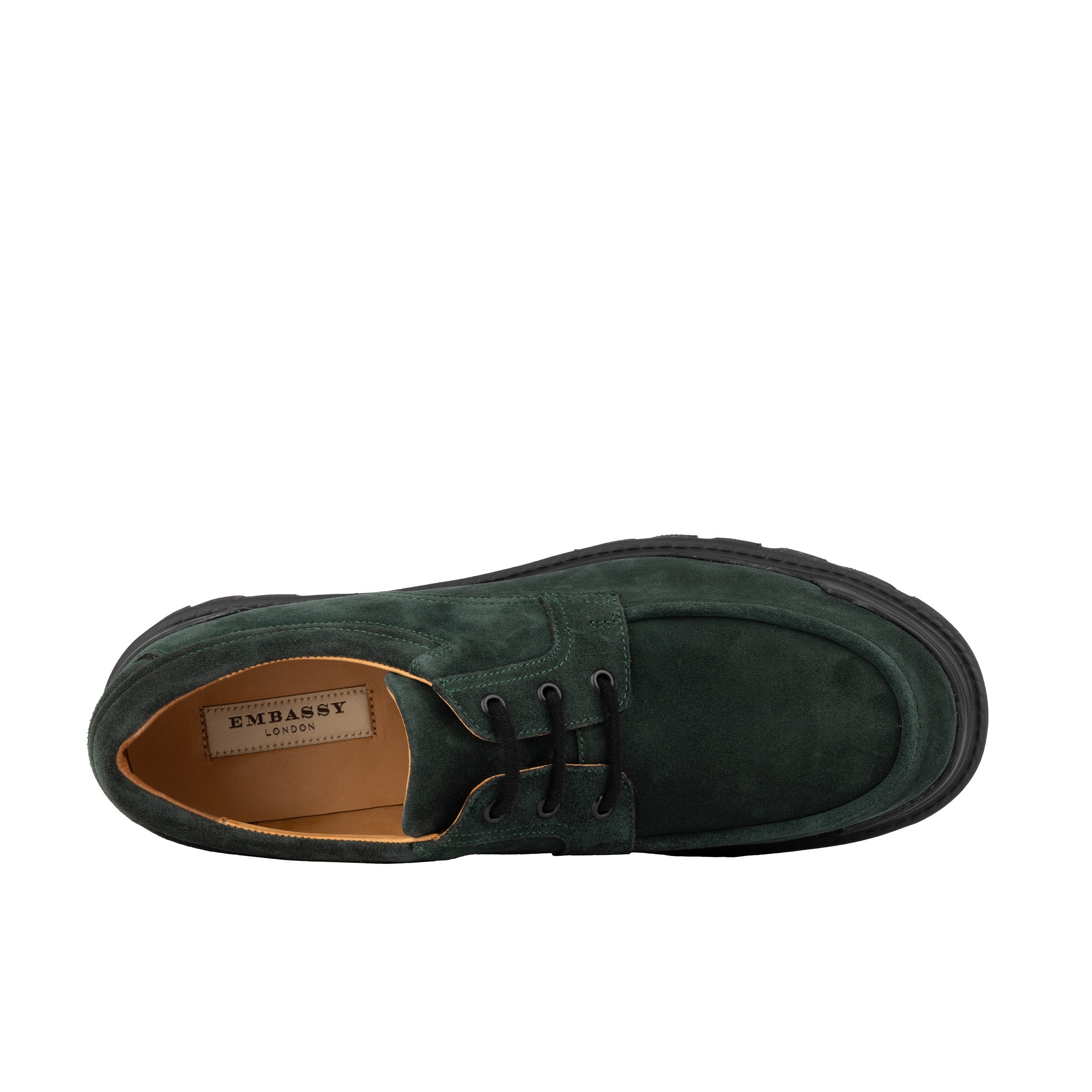 Wexley - Green Suede - Men's Chunky Moc Toe Derby Shoe
