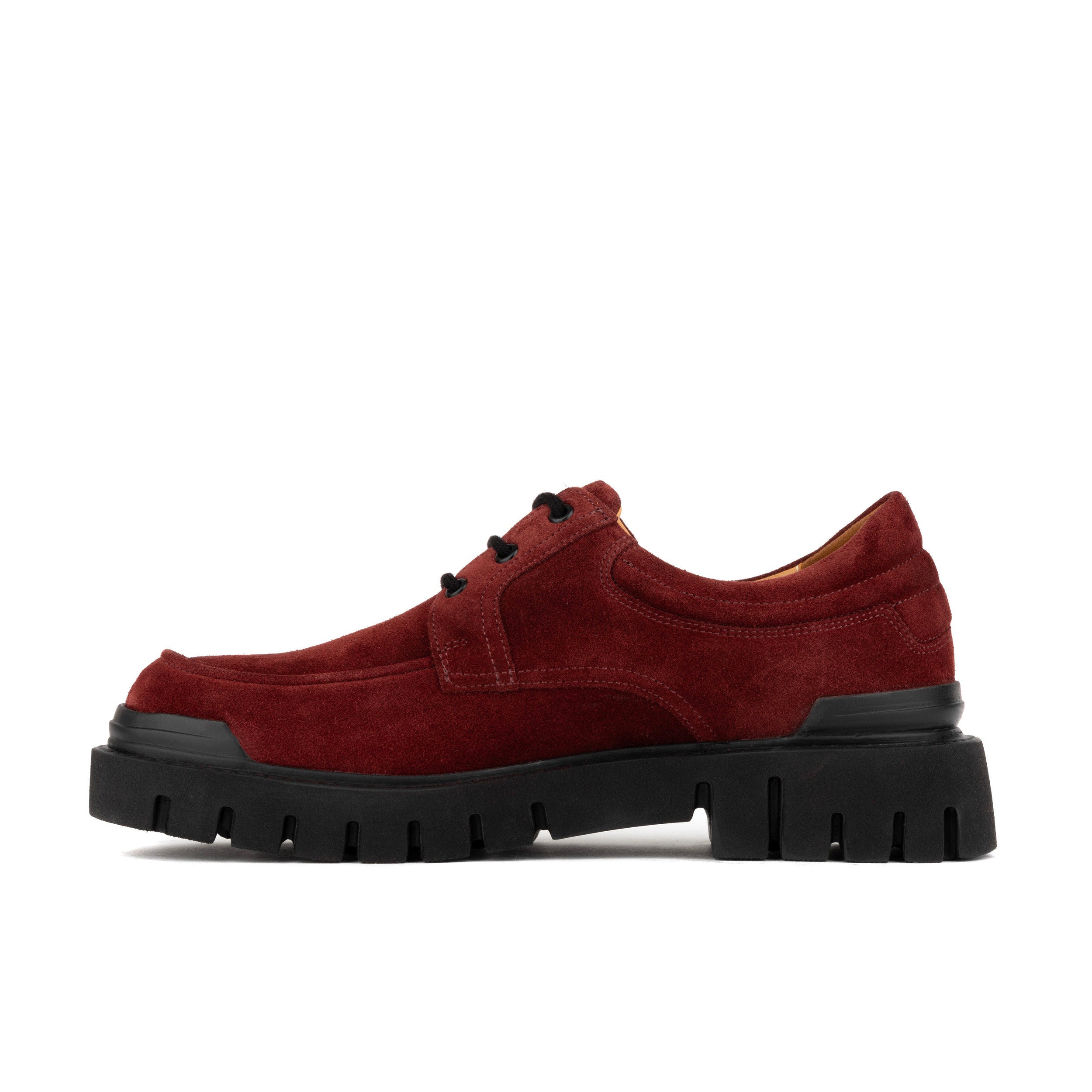 Wexley - Red Suede - Men's Chunky Moc Toe Derby Shoe