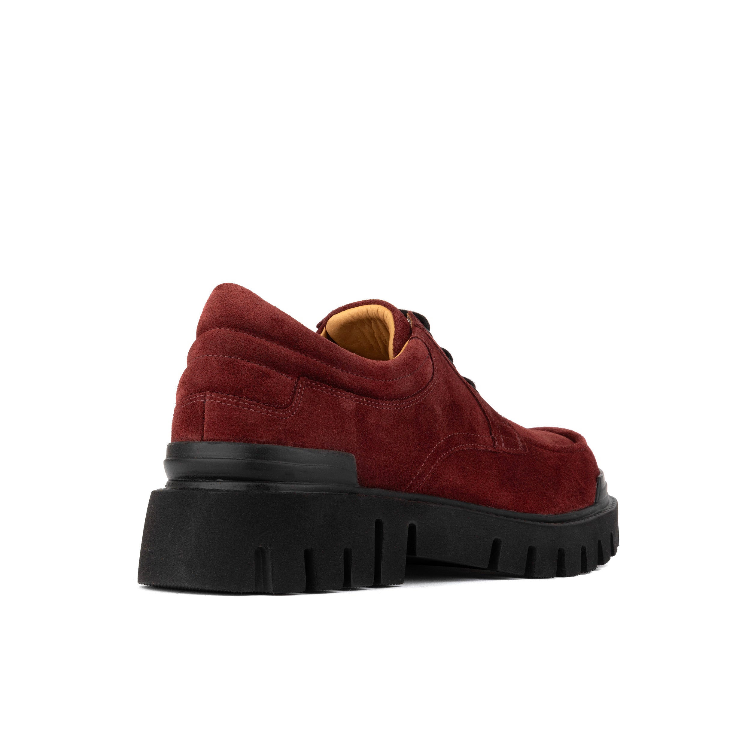 Wexley - Red Suede - Men's Chunky Moc Toe Derby Shoe