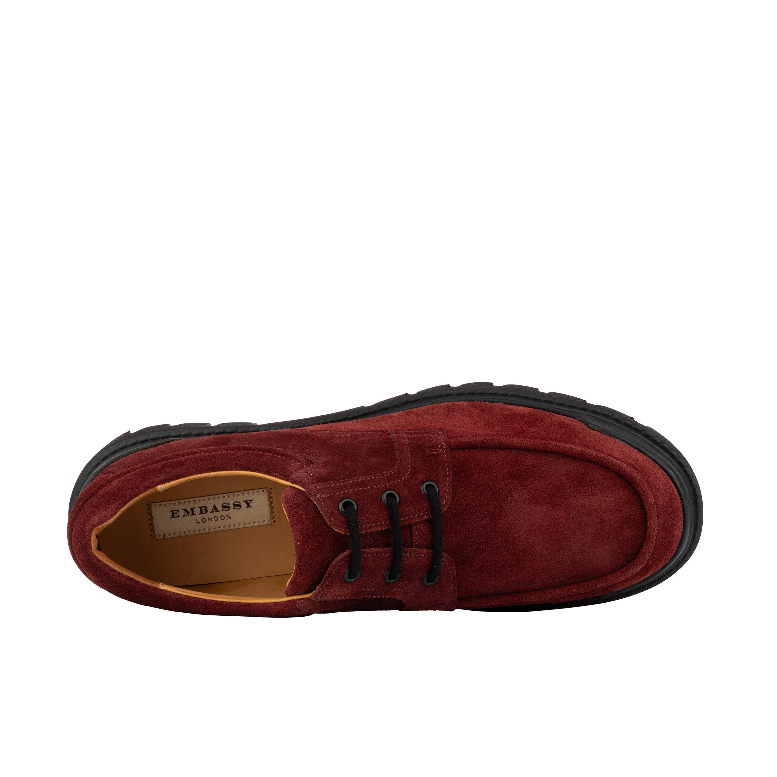 Wexley - Red Suede - Men's Chunky Moc Toe Derby Shoe