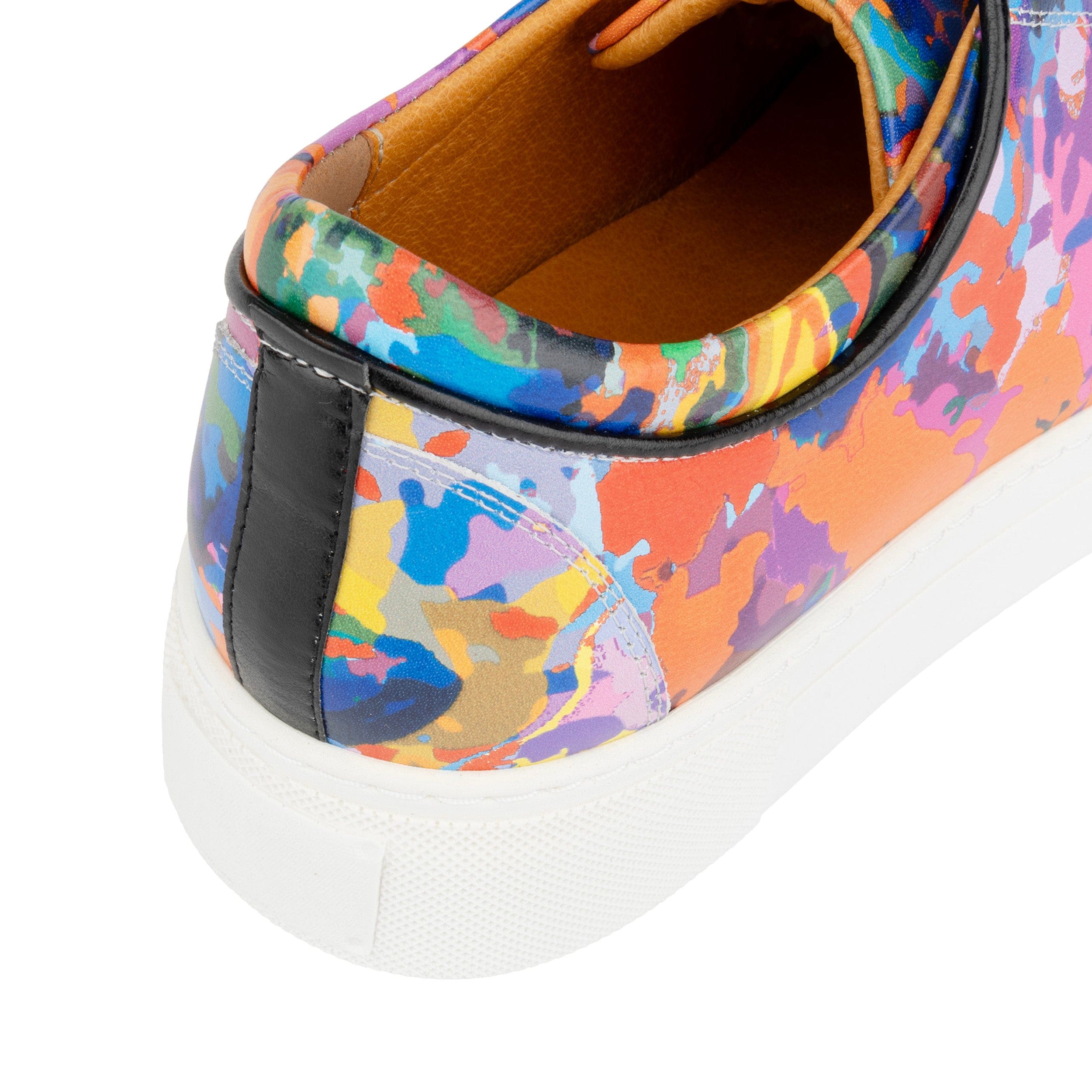 Camila - Summer Colours - Women's platform sole leather lace-up trainer