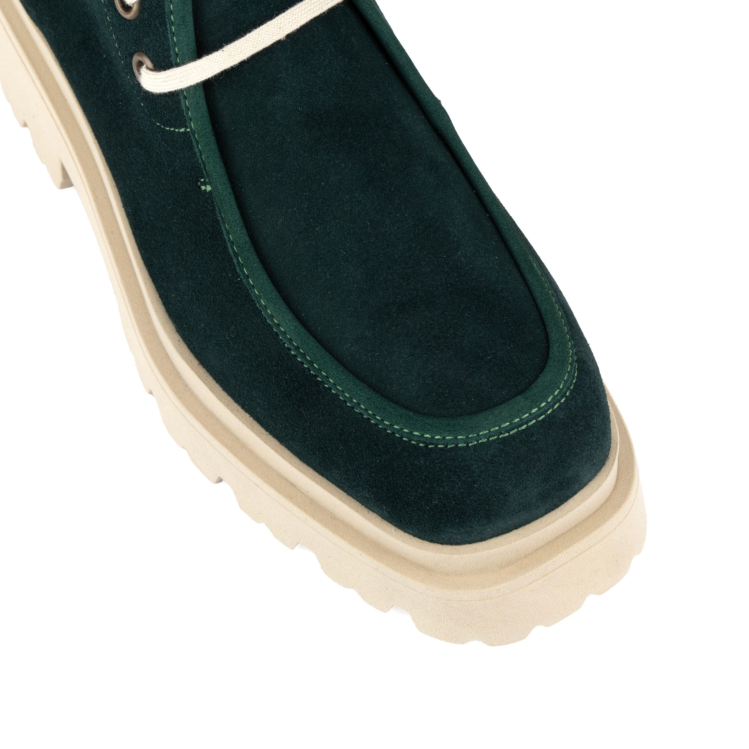 Verona - Green Suede - Women's Square Toe Chukka Boot