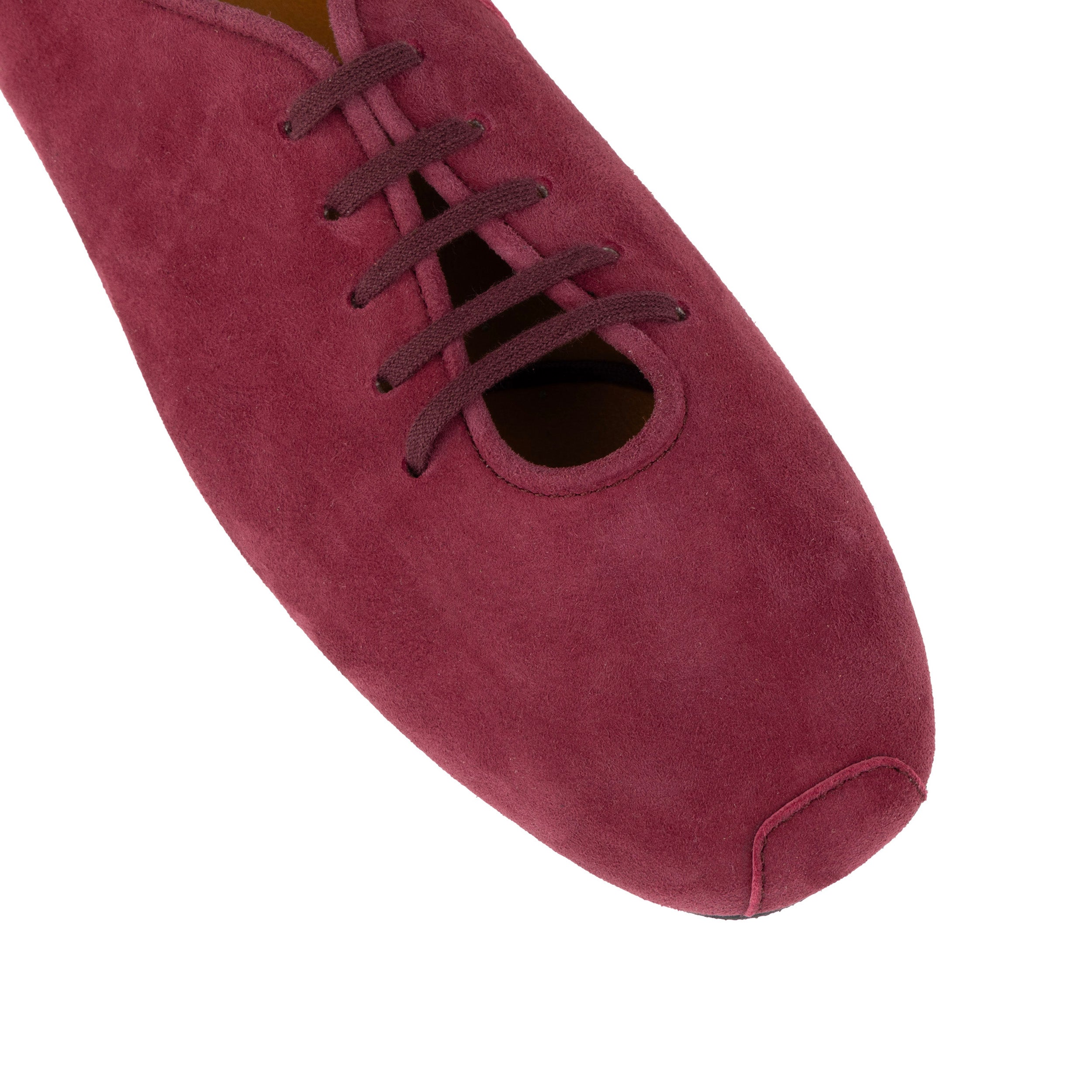 Skyline - Purple Suede - Women's Leather Lace Up Ballet Pump