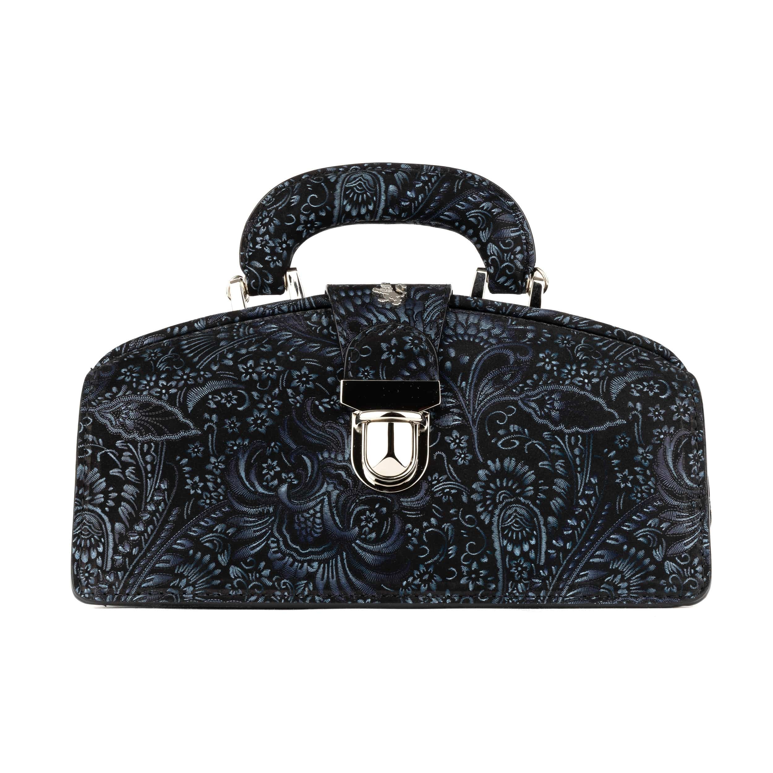 Gazelle - Black & Blue & Silver Floral
