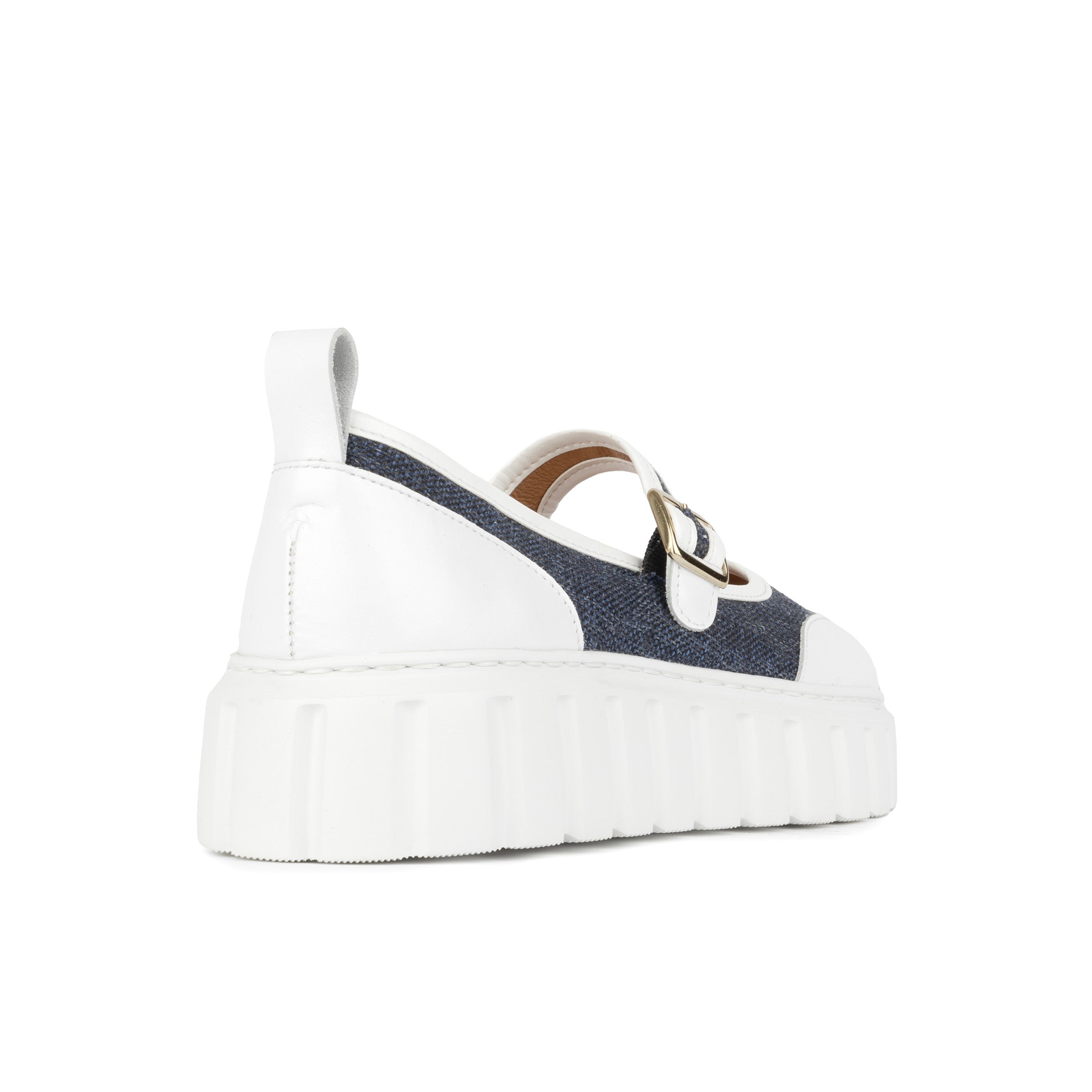 Sophie - Denim - Women's Suede & Denim Mary-Jane Trainer