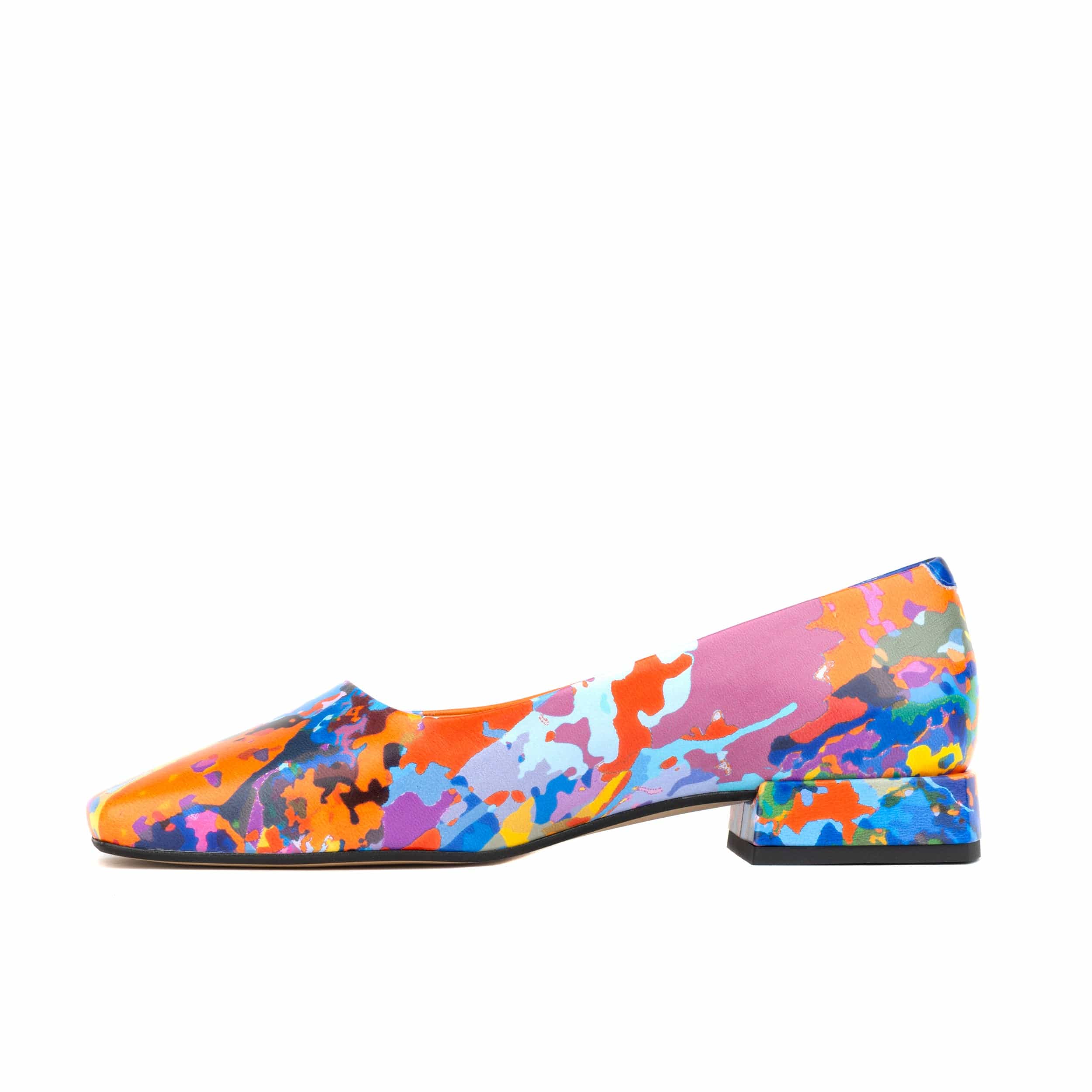 Ballerina - Summer Colours - Women's low heel leather ballet flat