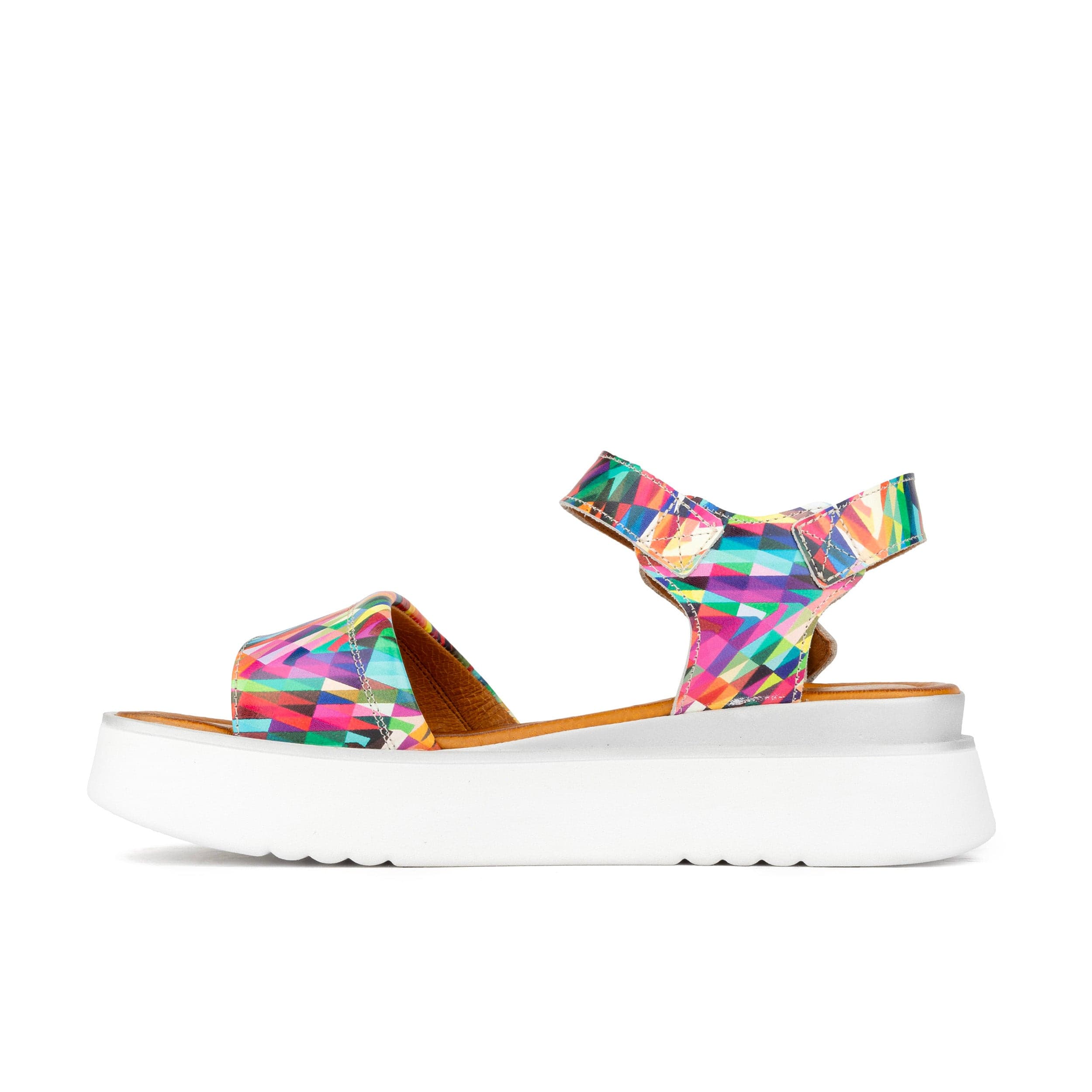 Amalfi - Fiesta - Women's colourful leather flatform