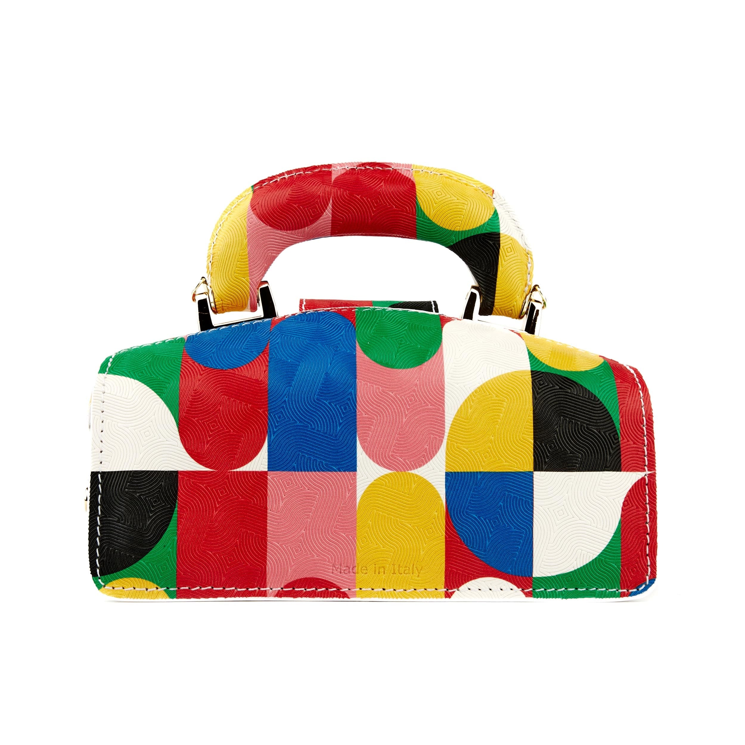Gazelle Mini - Groovy - Mini leather bag in colourful genuine leather and key lock