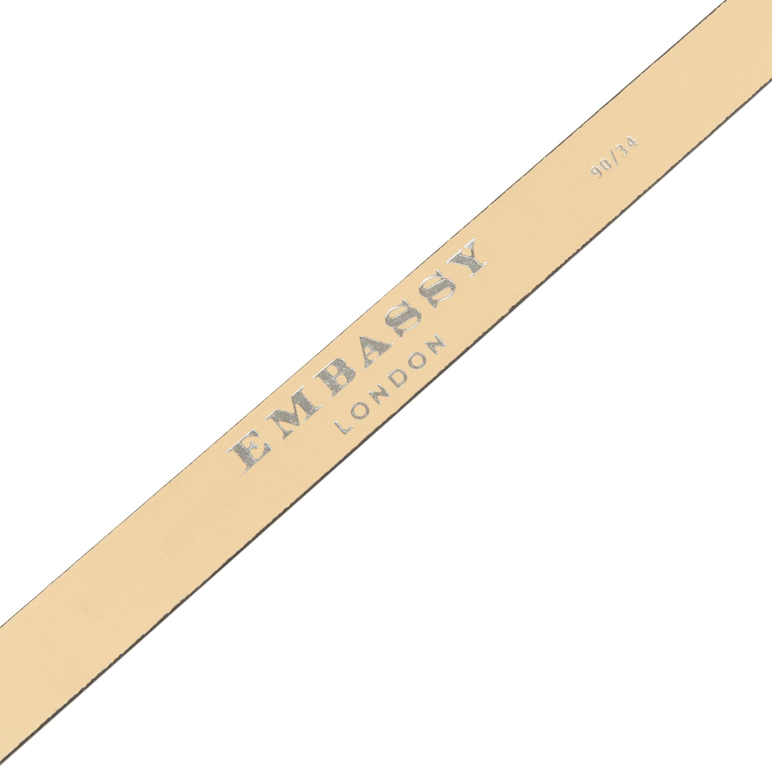 Emma - Black Flower - Women's Italian leather belt