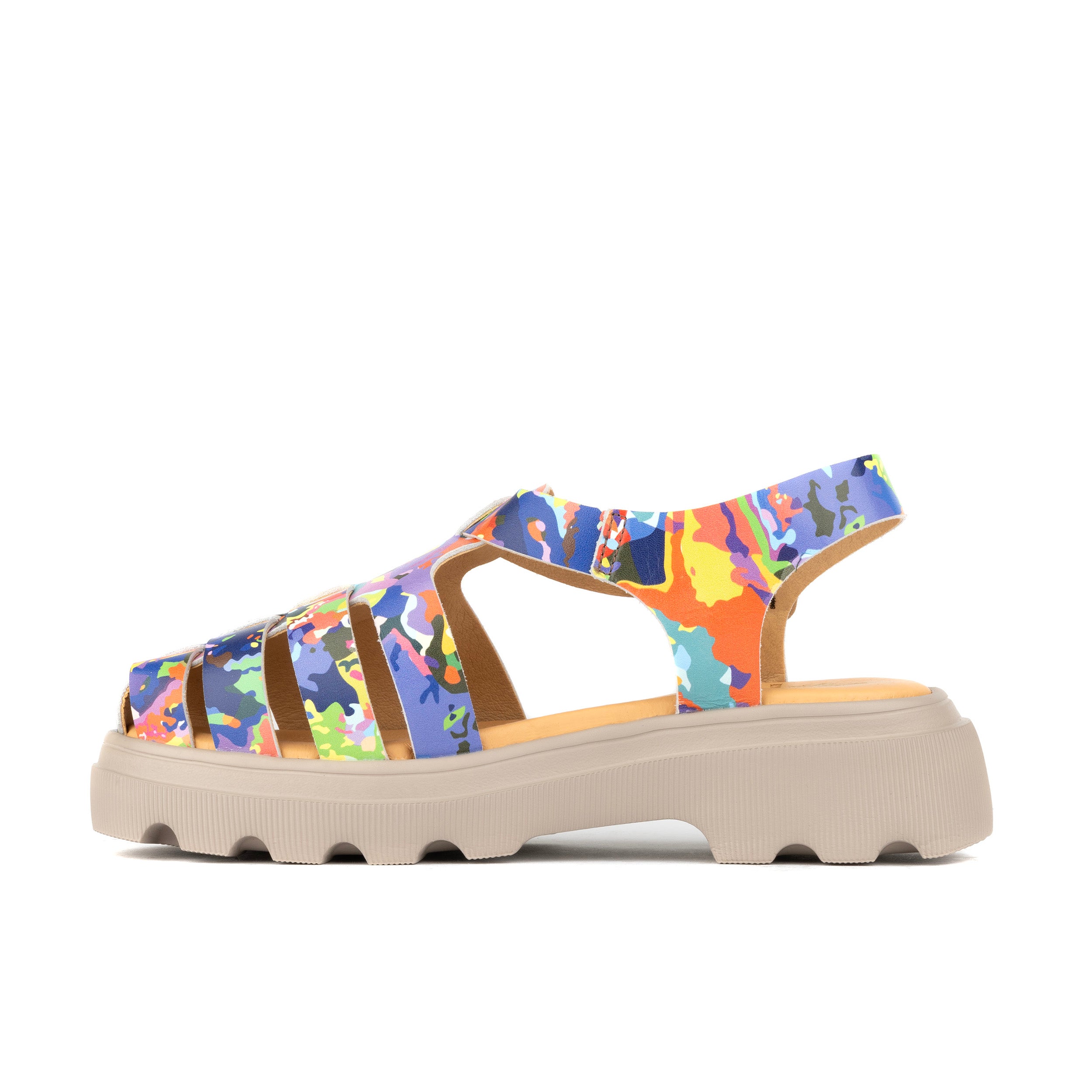 Skipper - Summer Multi - Platform Leather Fisherman Sandal