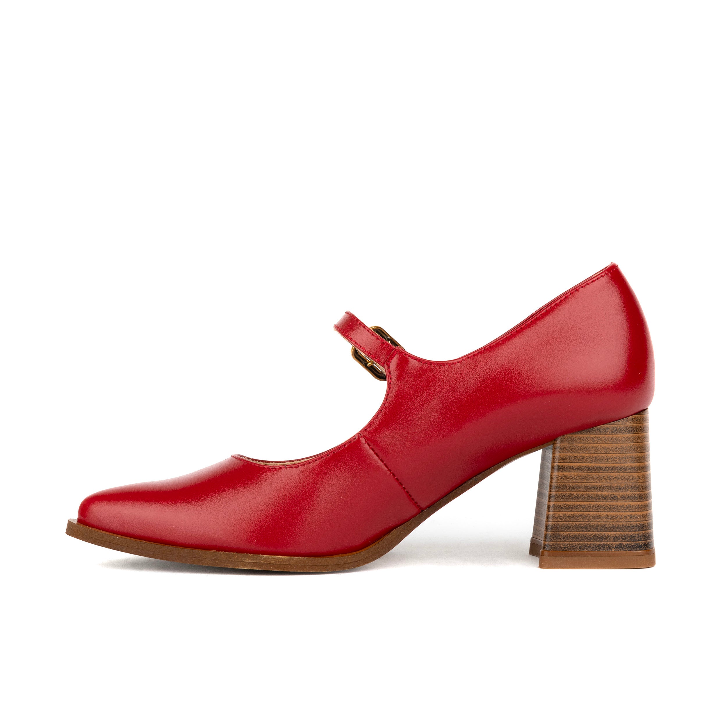 Hyde - Red - Women's Leather Mary Jane Pump