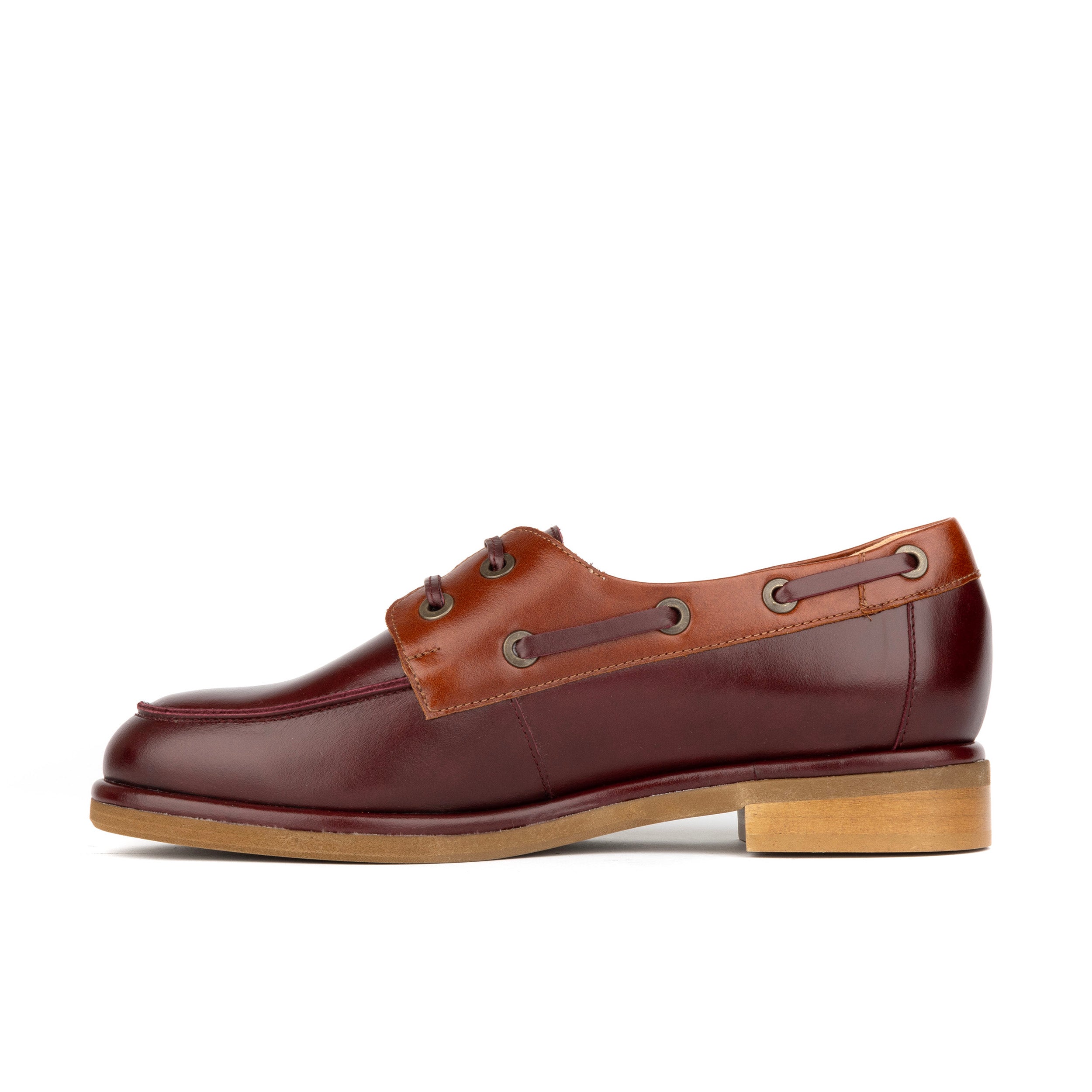 Boatie - Brown Mix - Women's leather boat shoe