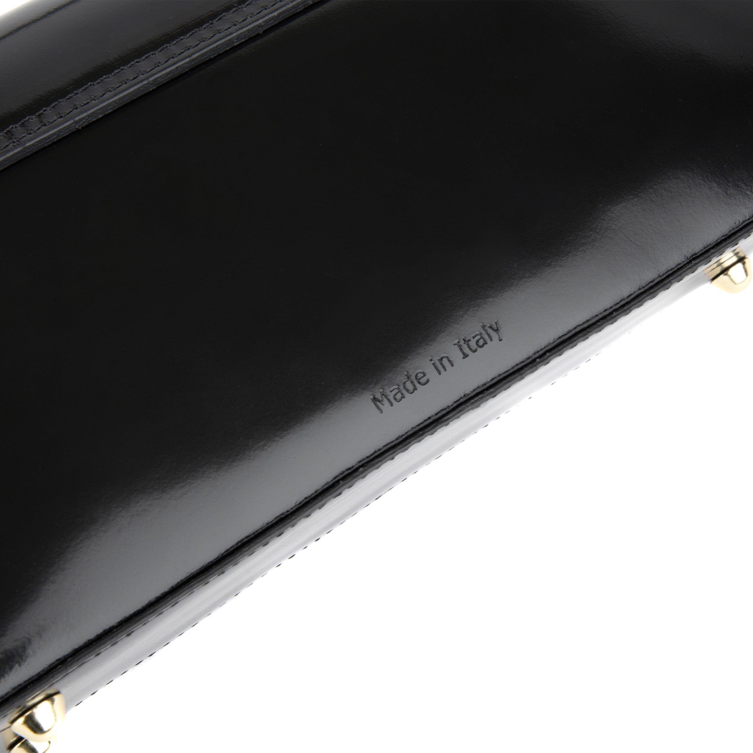 Rhapsody - Black - Women's minimalist shoulder bag in Italian sleek leather