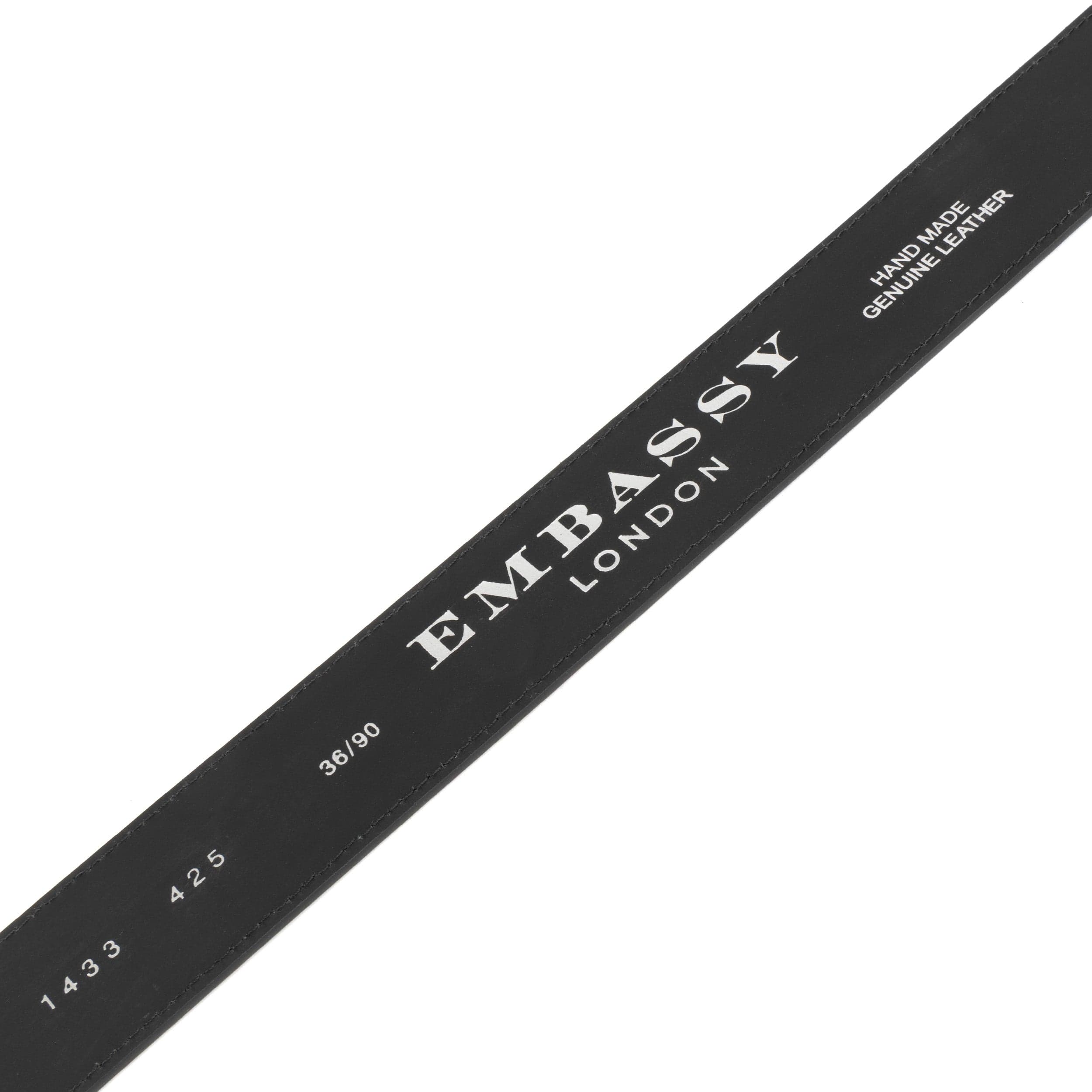 Alec - Black Navy - Men'classic belt in navy and black genuine leather combo