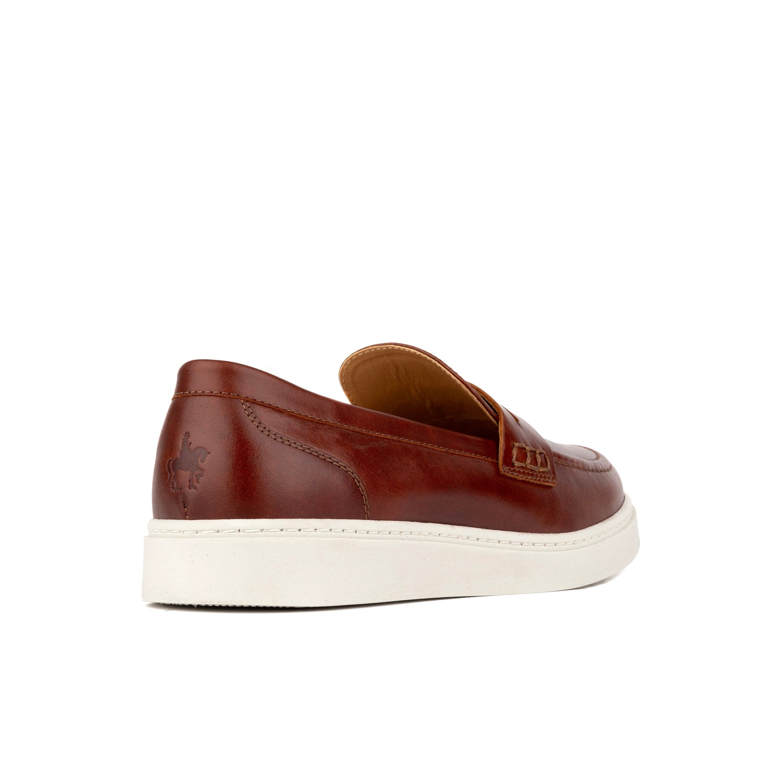 Walter - Brown - Men's white sole Summer Loafer in brown soft leather
